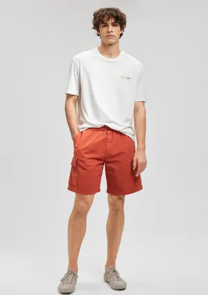 Red Cargo Shorts
