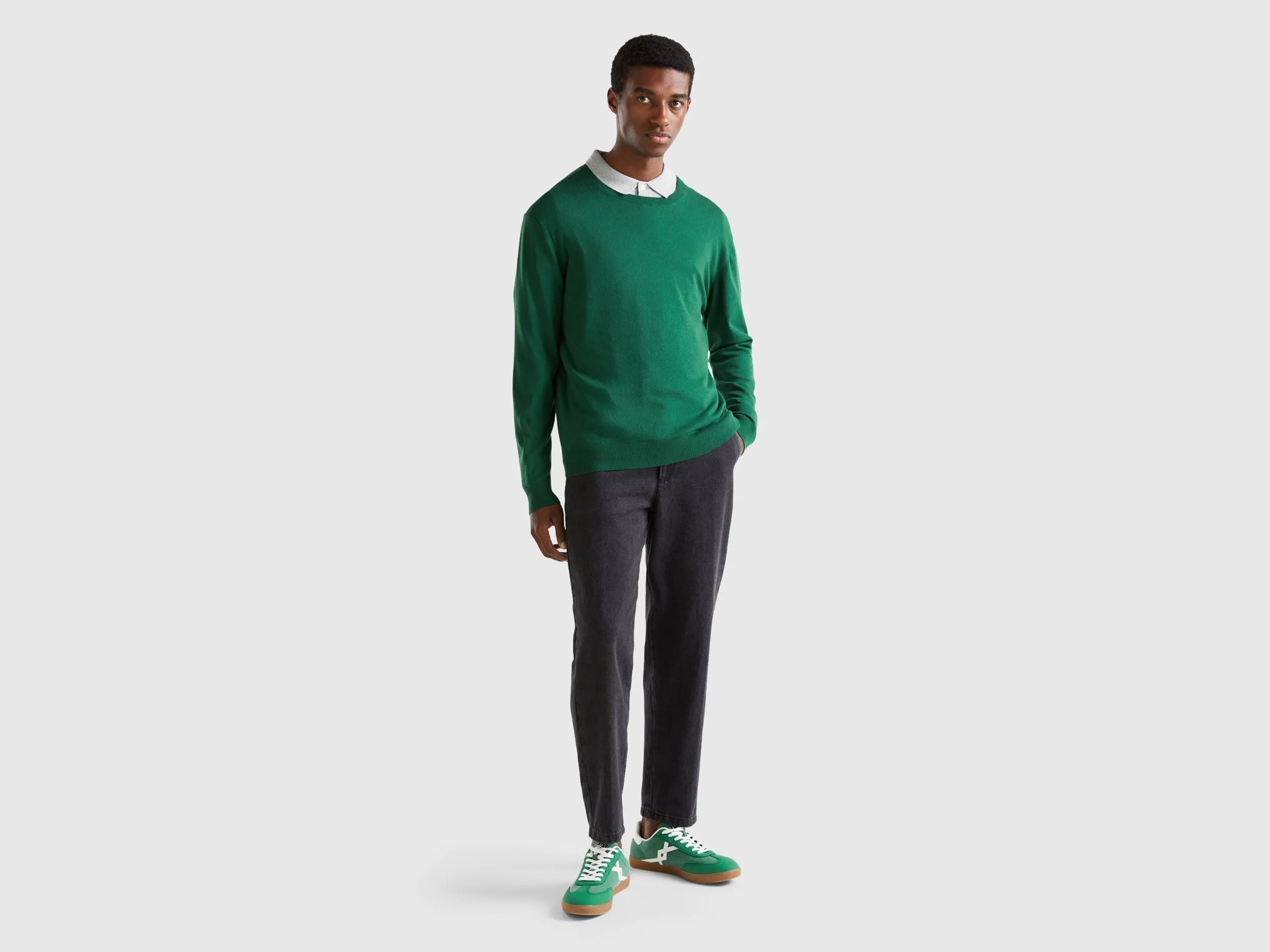 Regular Fit Crew Neck Solid Sweater