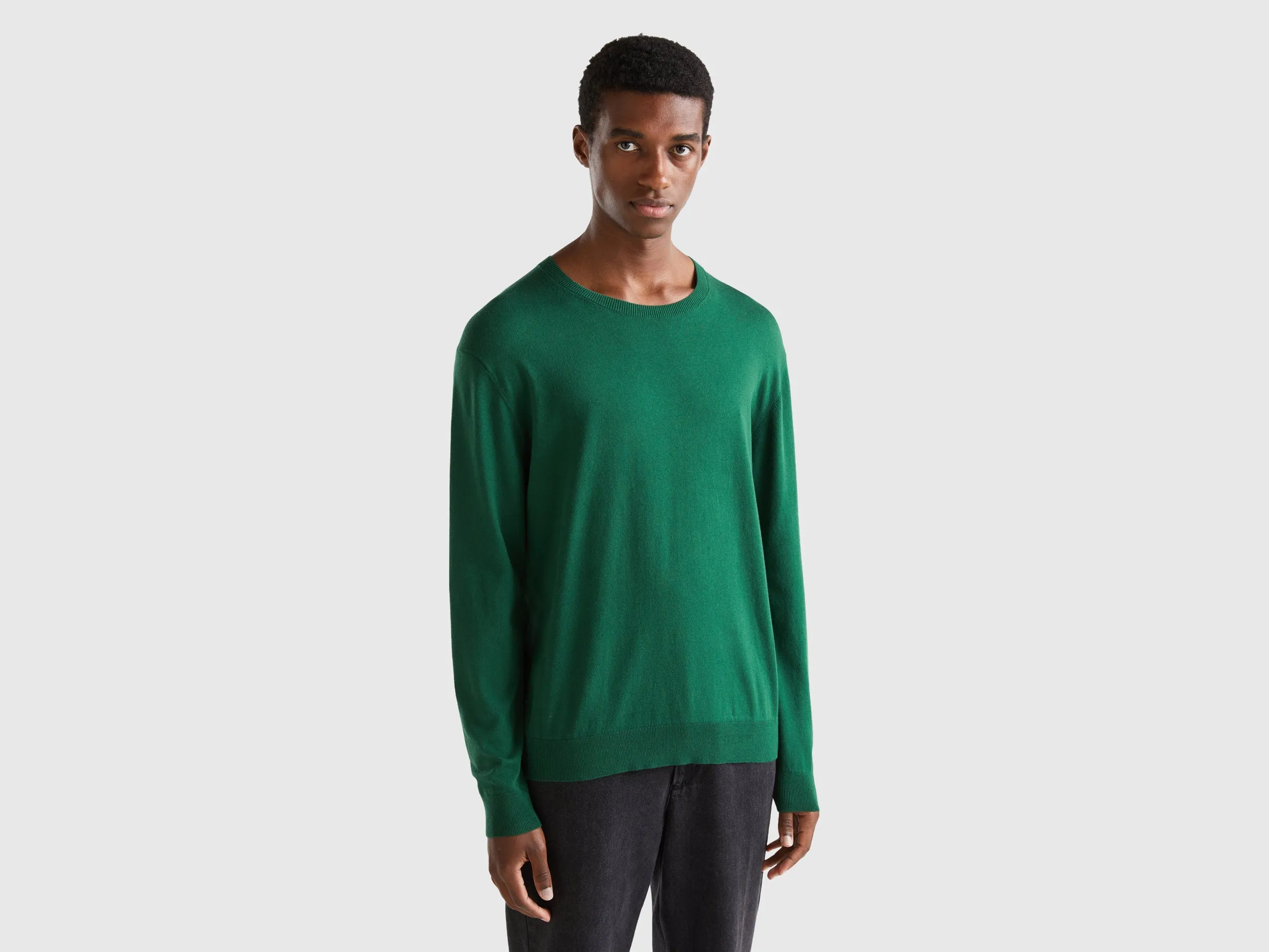 Regular Fit Crew Neck Solid Sweater