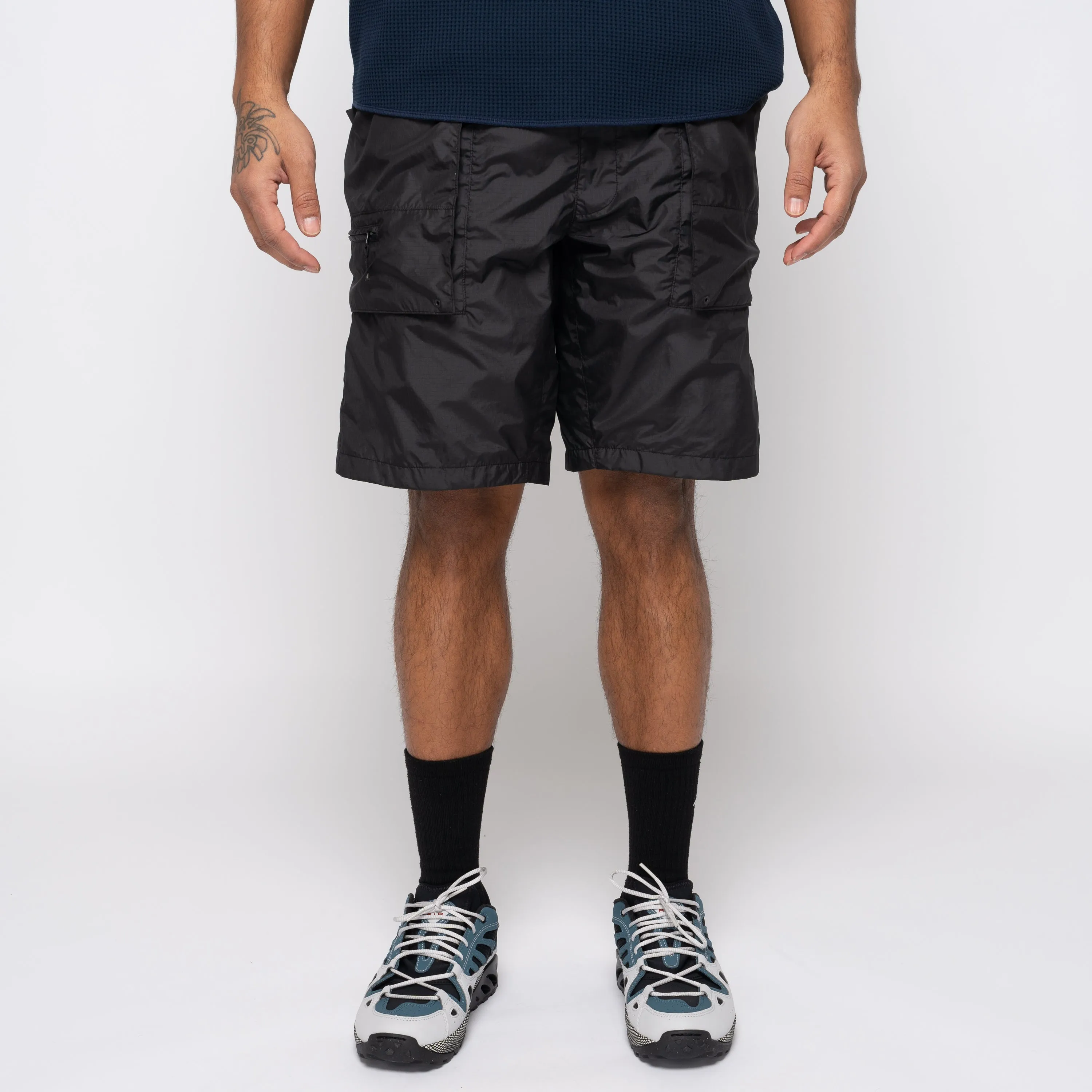Rip-Stop Cargo Shorts Black GM74152