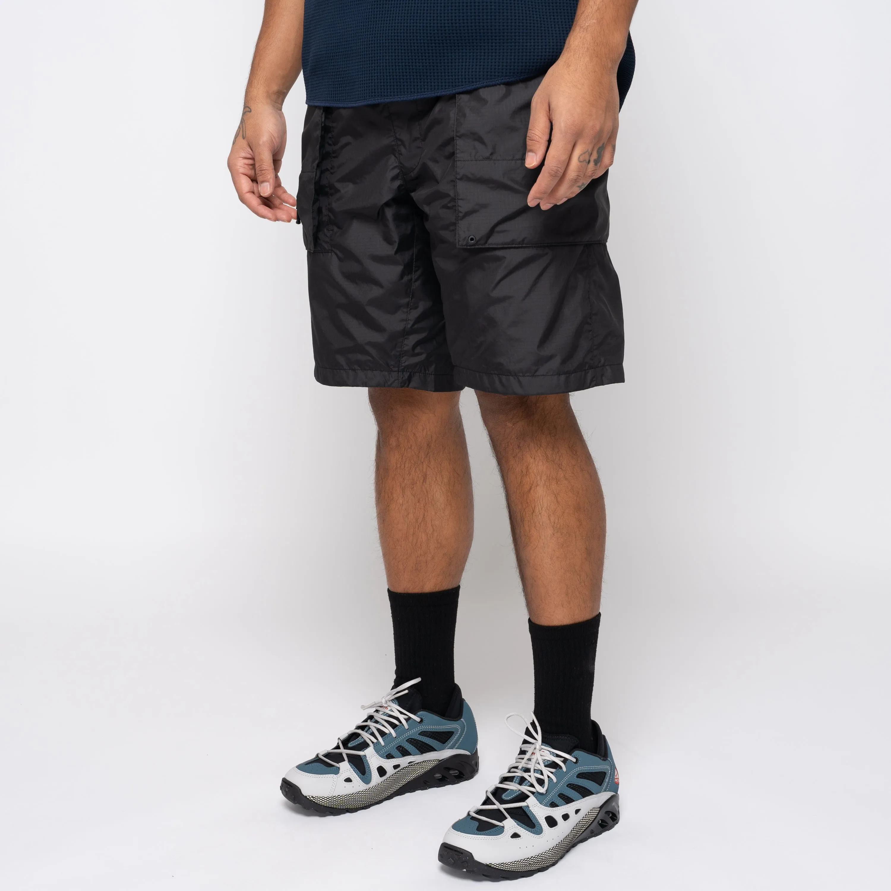 Rip-Stop Cargo Shorts Black GM74152
