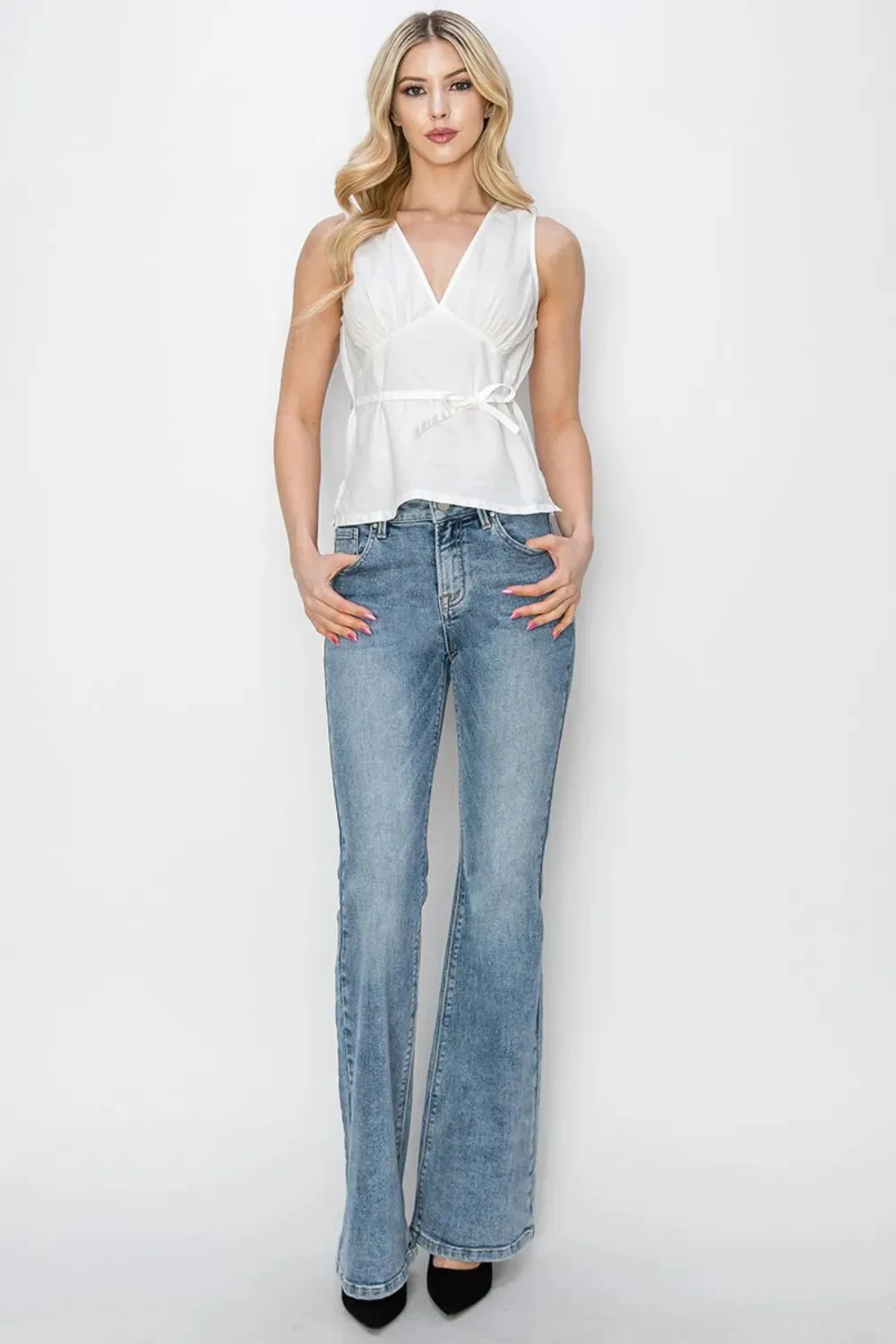 RISEN Mid Rise Bootcut Women Jeans