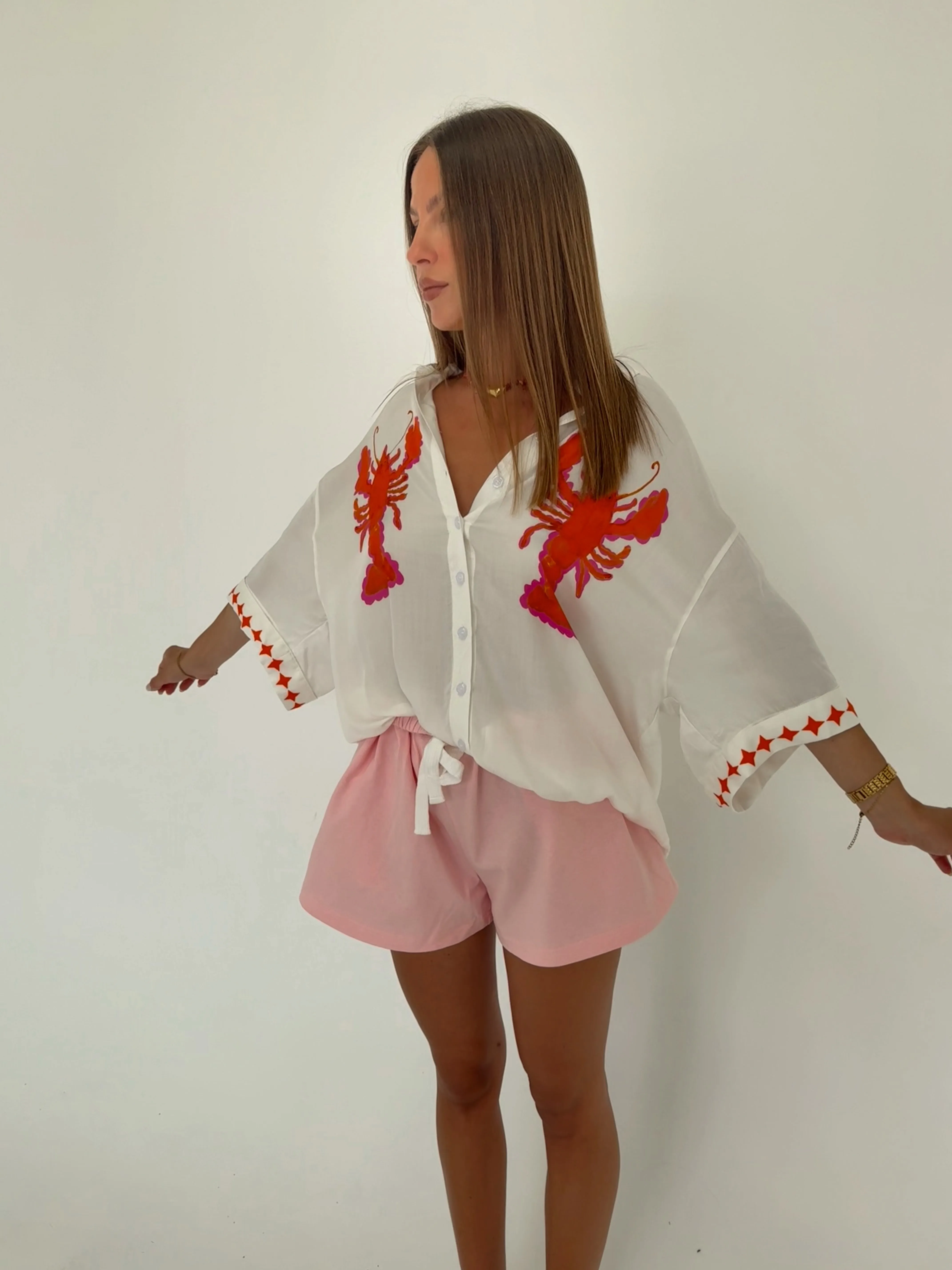 Rock lobster oversized shirt
