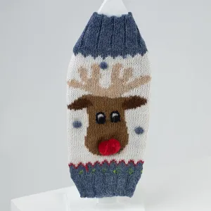 Rudolf Alpaca Holiday Dog Sweater