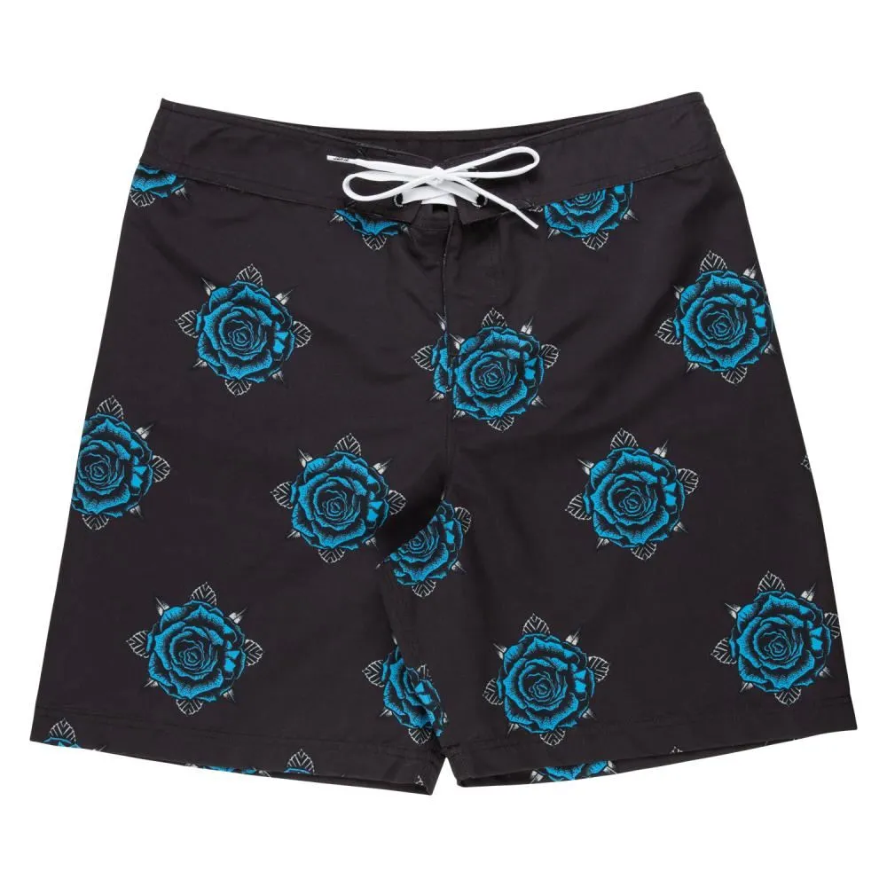 Santa Cruz Board Shorts Dressen Rose Crew Two - Black
