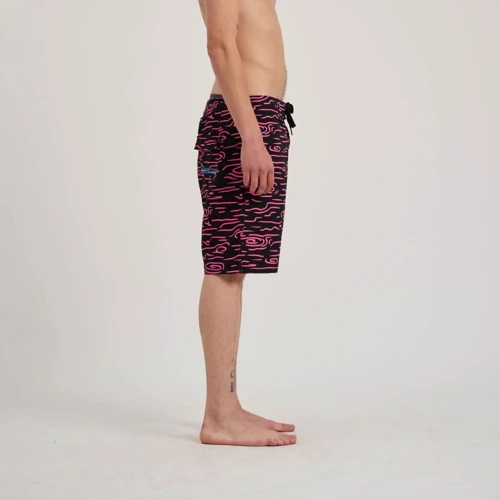 Santa Cruz Board Shorts Screaming Hand Board Short - Neon Wood