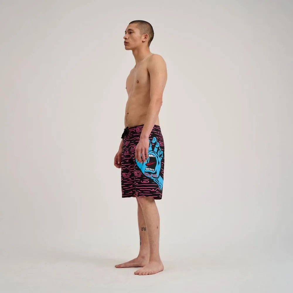 Santa Cruz Board Shorts Screaming Hand Board Short - Neon Wood