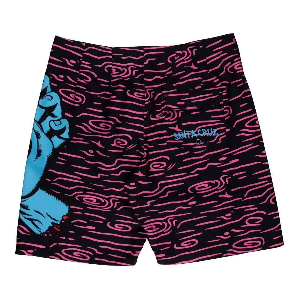 Santa Cruz Board Shorts Screaming Hand Board Short - Neon Wood