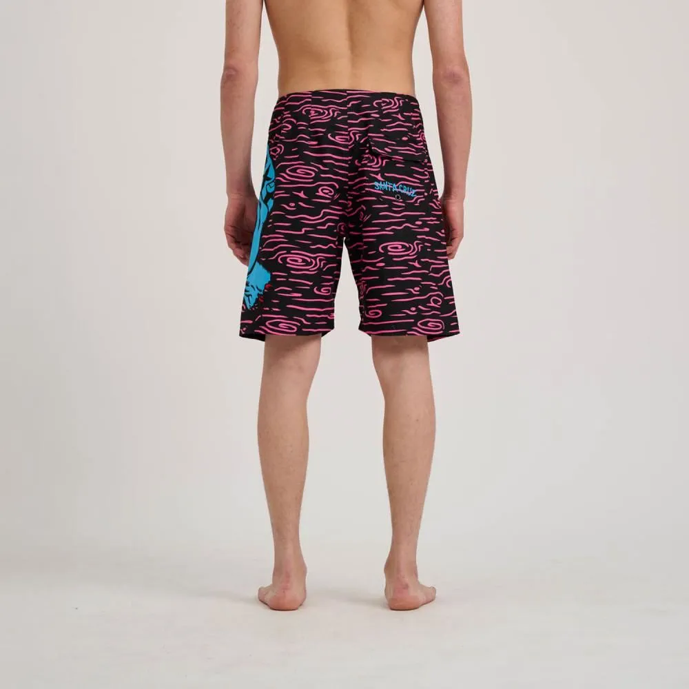 Santa Cruz Board Shorts Screaming Hand Board Short - Neon Wood