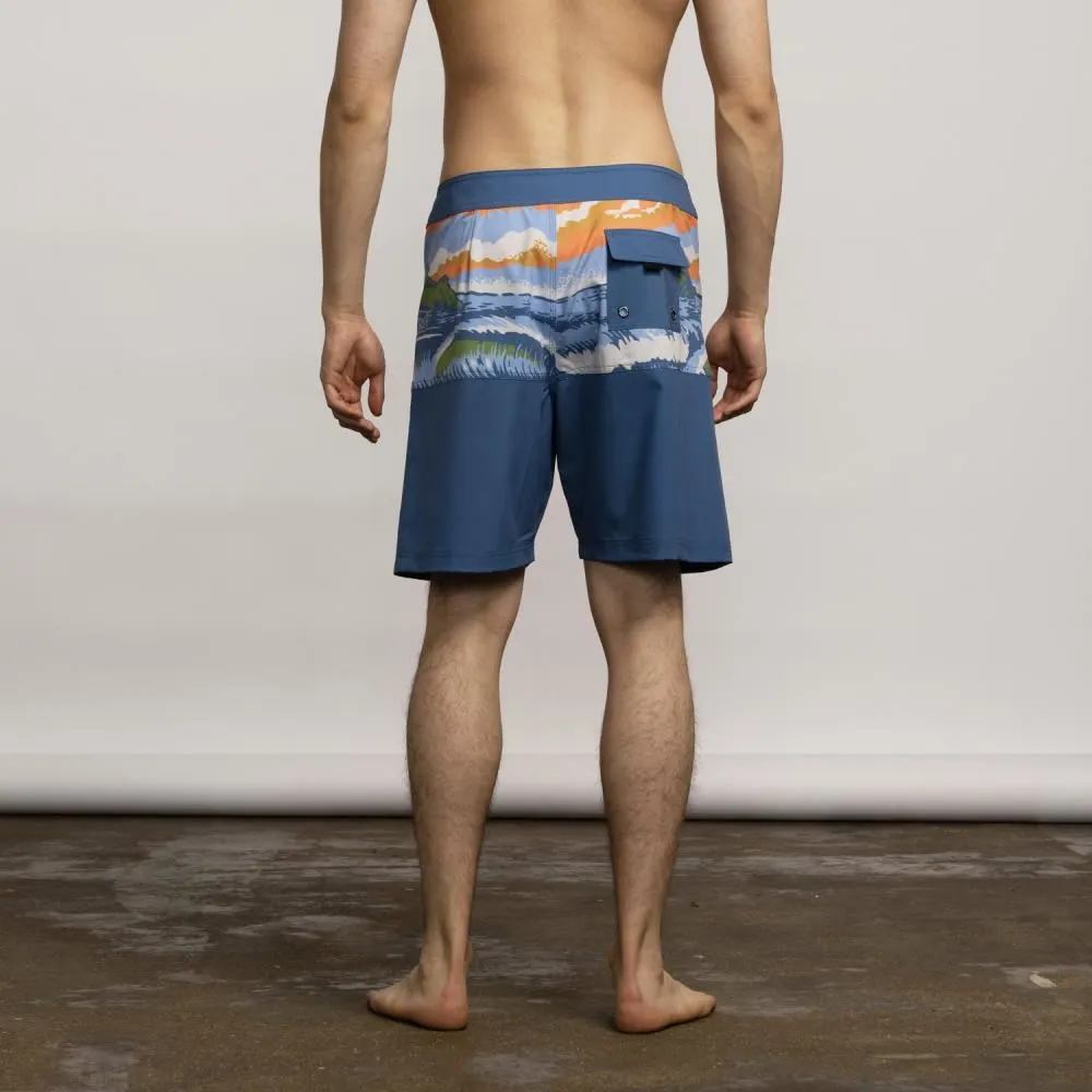 Santa Cruz Board Shorts Water View Board Short - Dusty Blue
