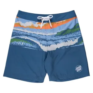 Santa Cruz Board Shorts Water View - Dusty Blue