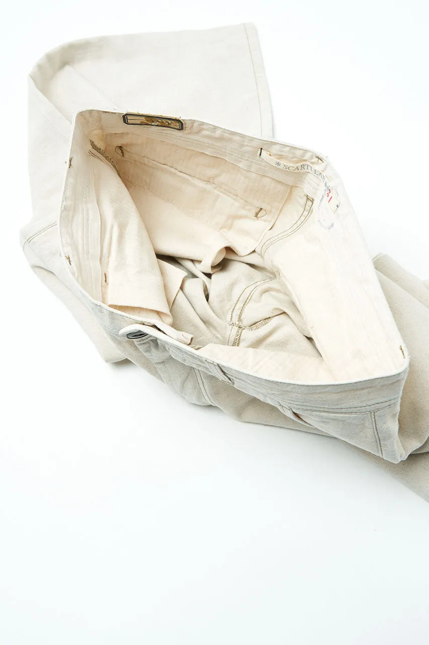 Scarti Lab Chinos 101-SM407 Cotton/Linen Blend Natural