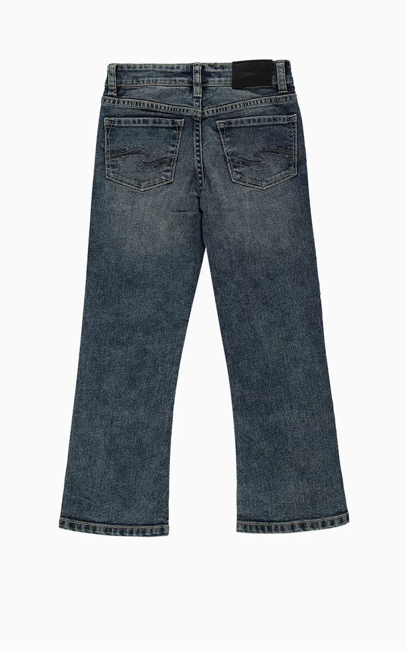Silver Zane Boys Bootcut Fit Denim Medium Wash