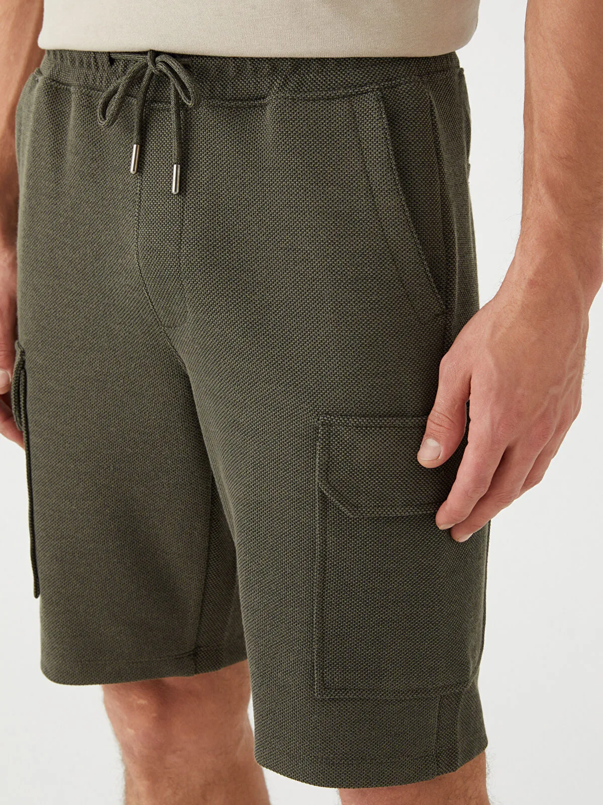 Slim Fit Men Cargo Shorts