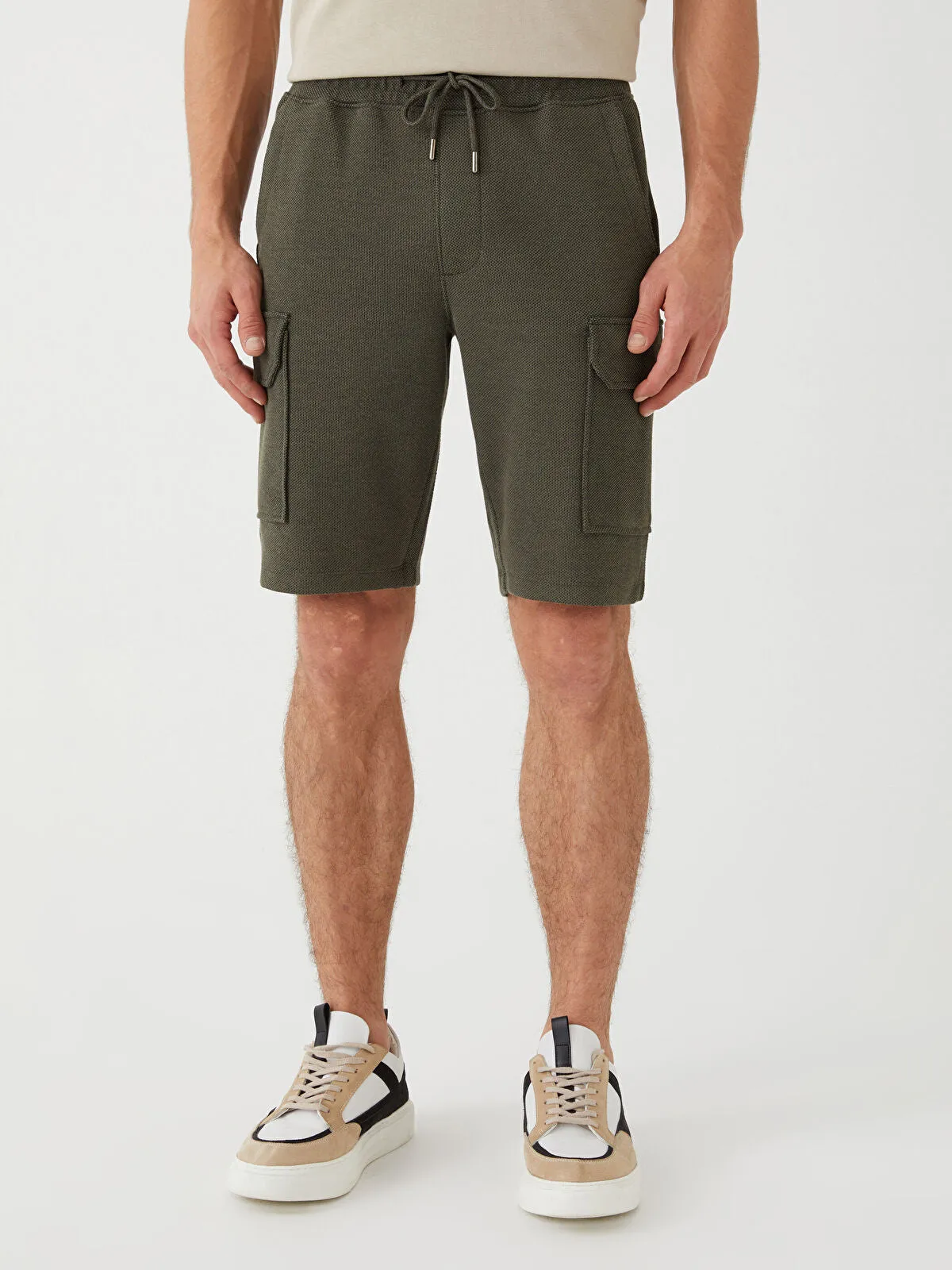 Slim Fit Men Cargo Shorts