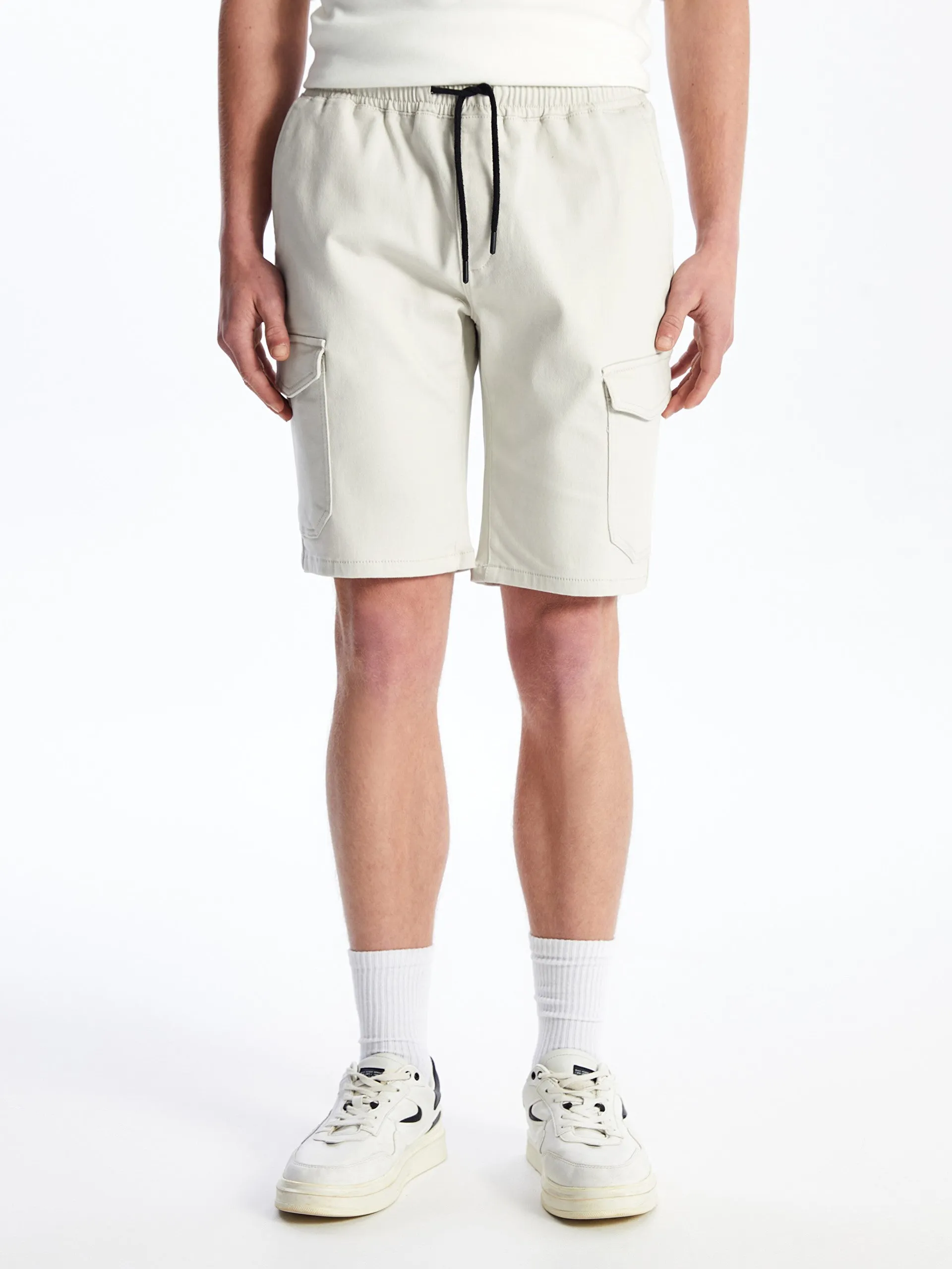 Slim Fit Men Cargo Shorts