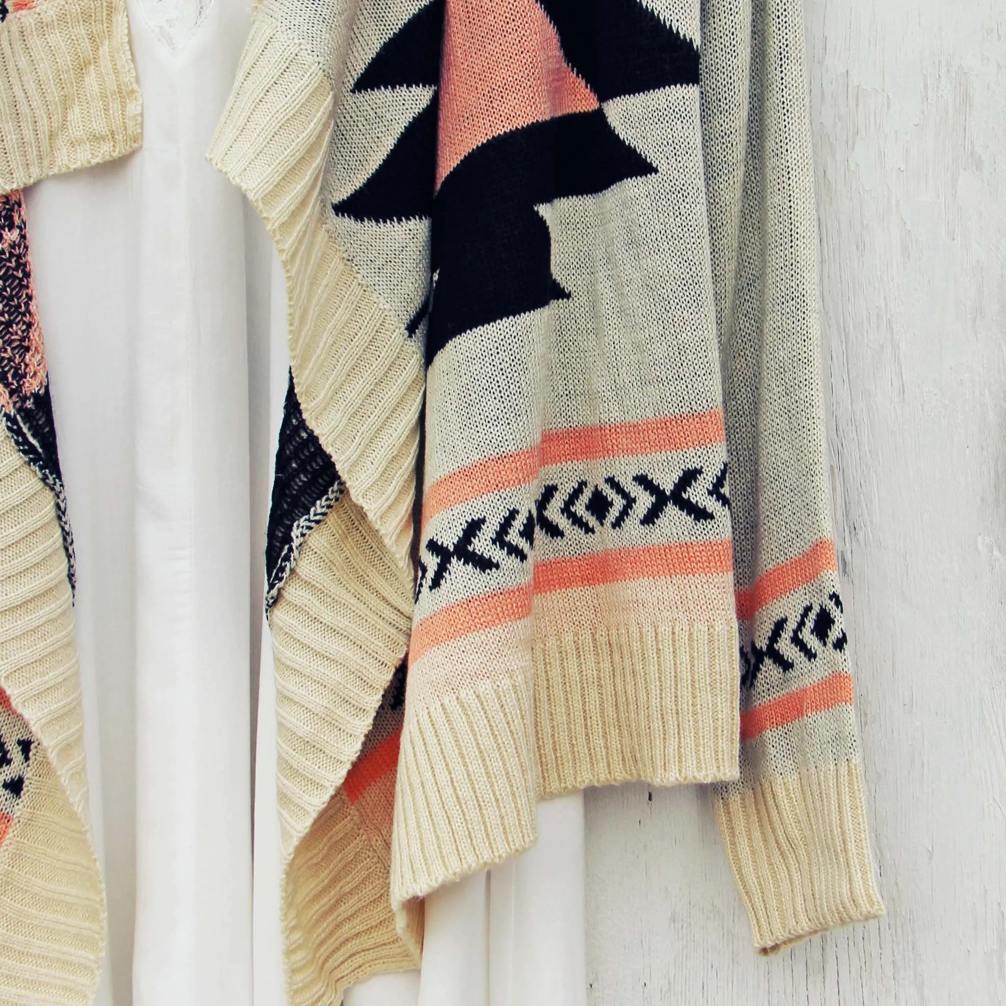 Smoke River Sweater in Peach