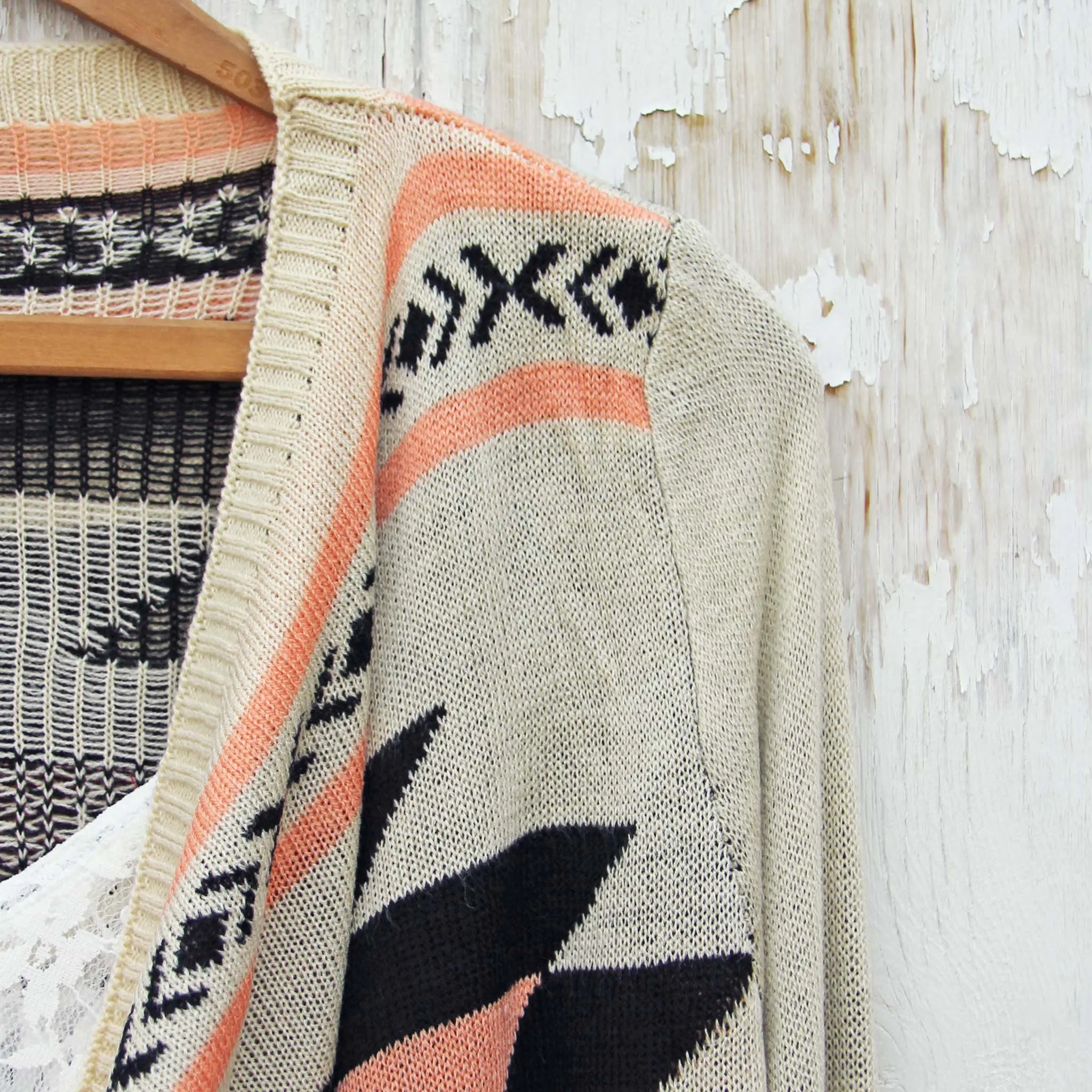 Smoke River Sweater in Peach