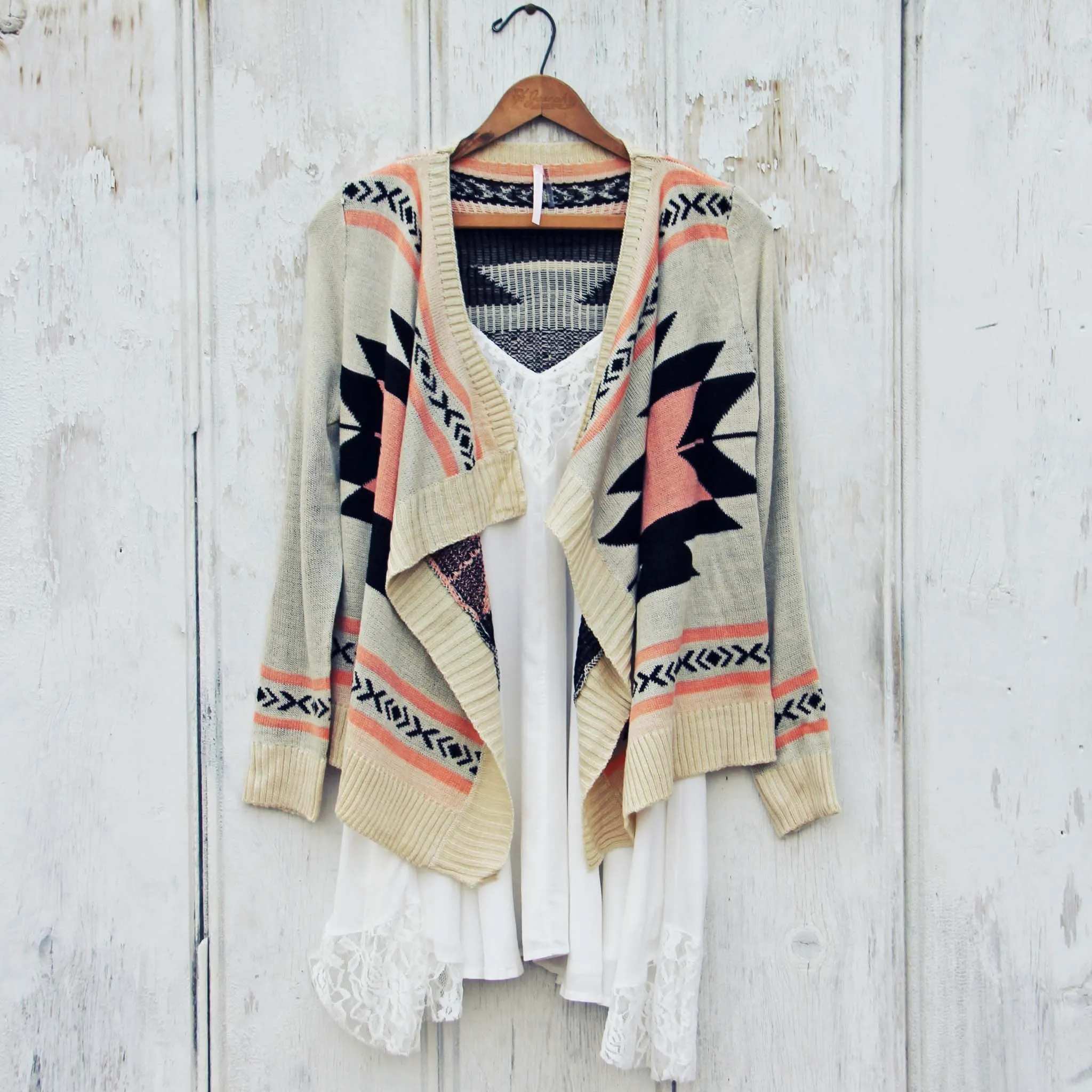Smoke River Sweater in Peach