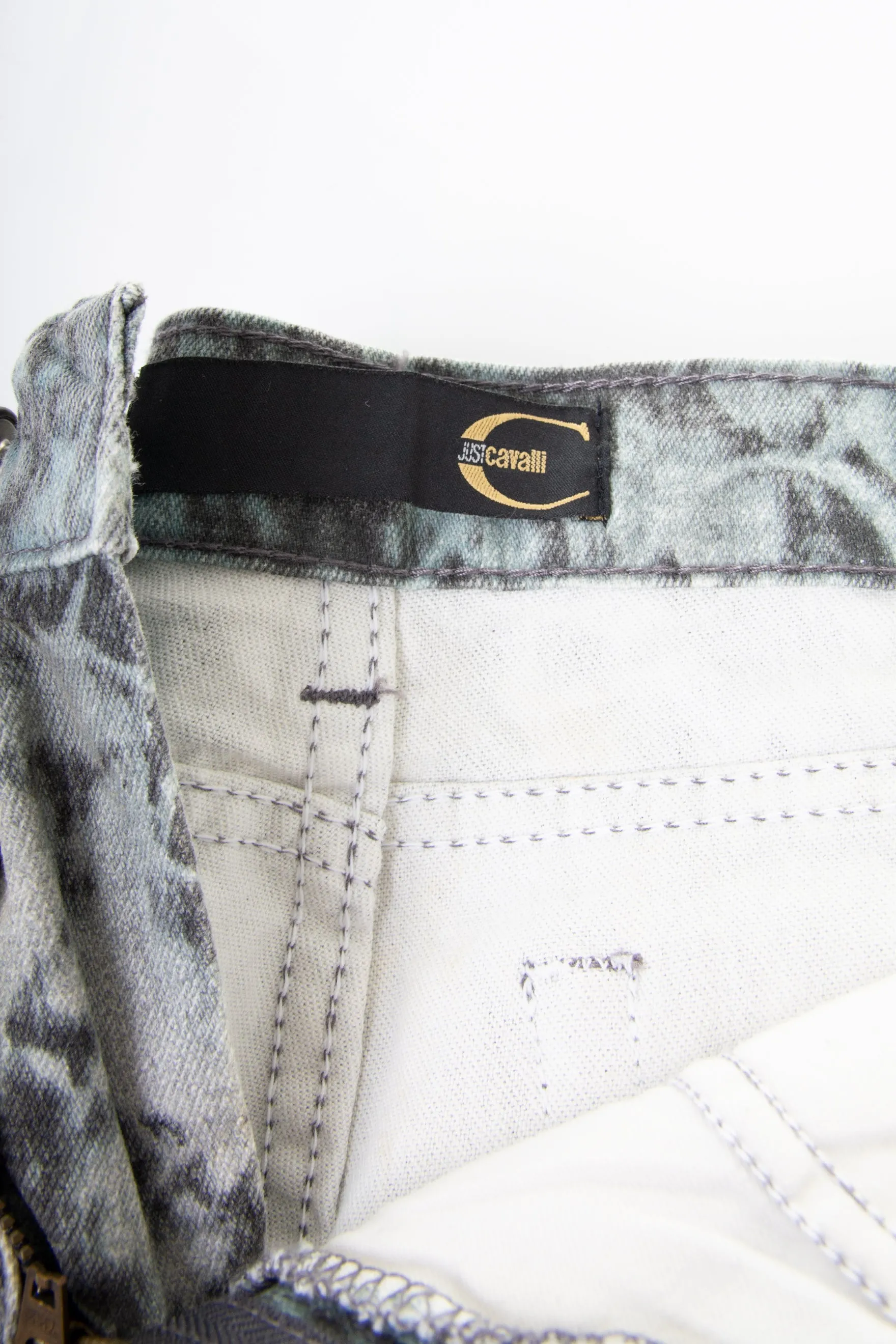 Snakeskin Print Jeans
