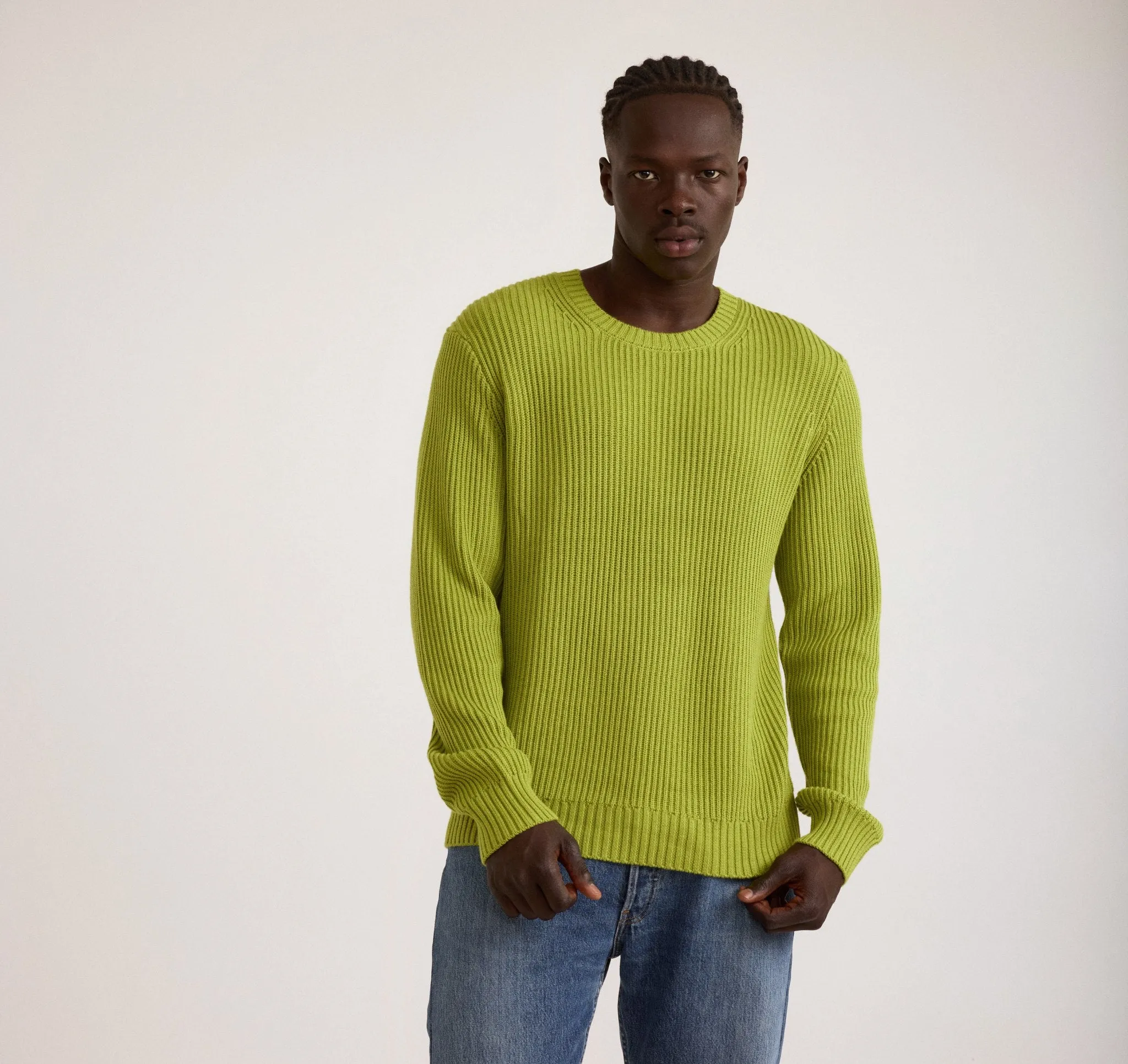 Soft Knit Chunky Crewneck Sweater