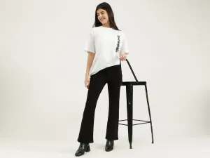 Solid Bootcut Fit Jeans