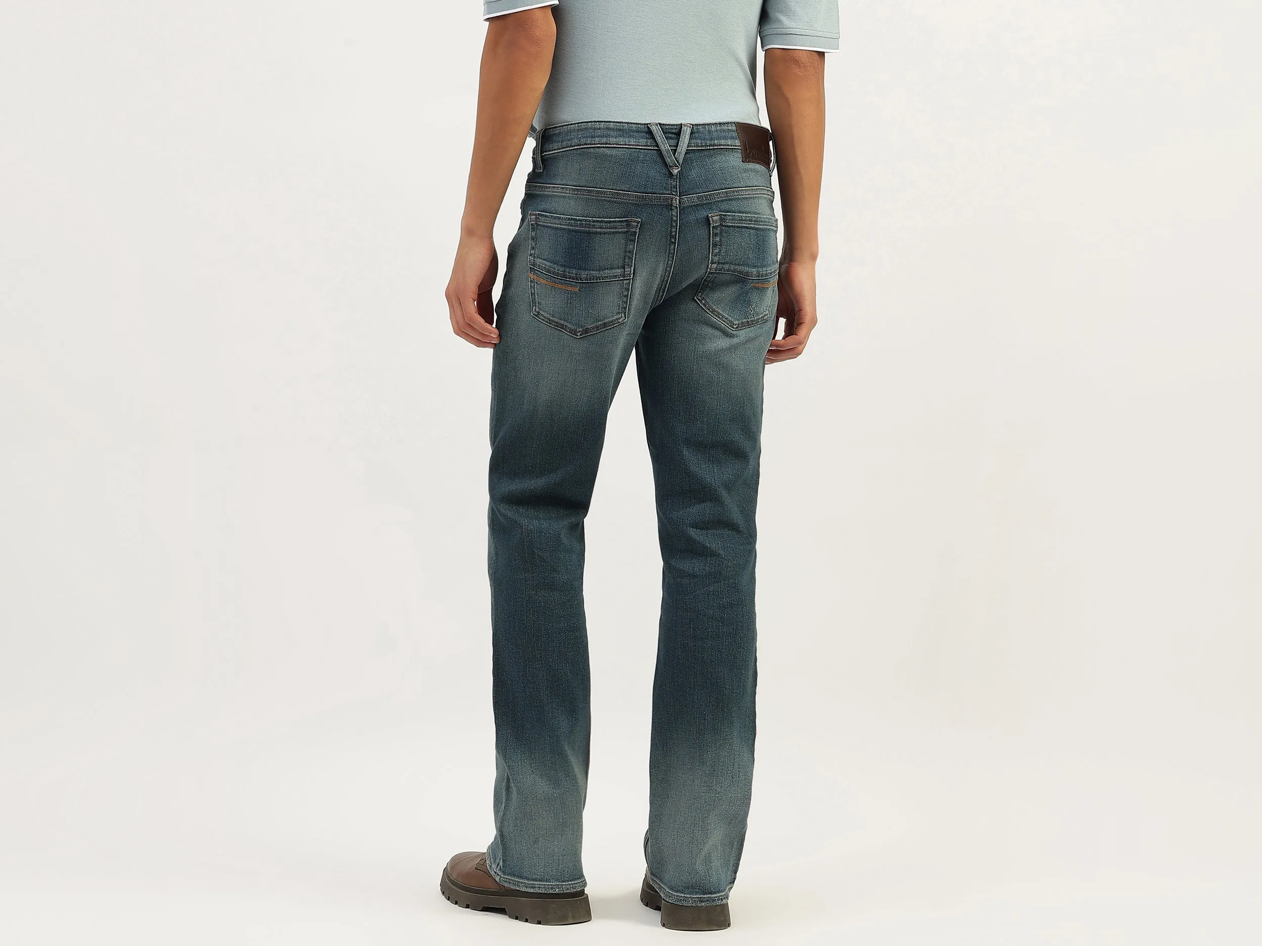 Solid Bootcut Fit Jeans