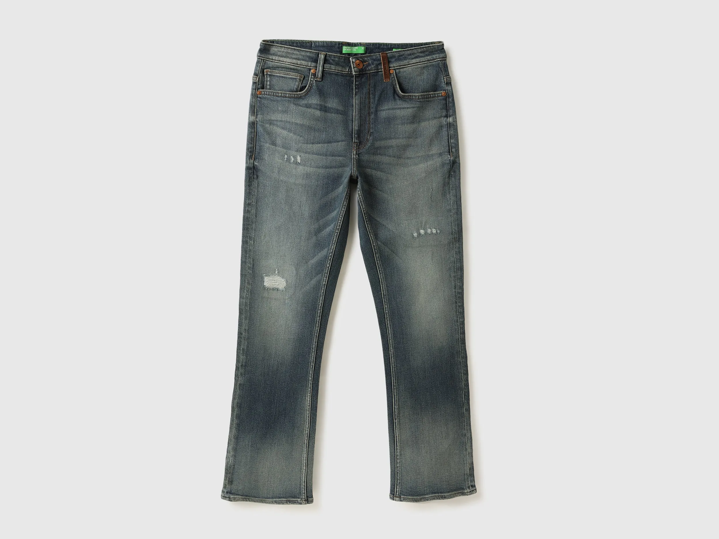 Solid Bootcut Fit Jeans