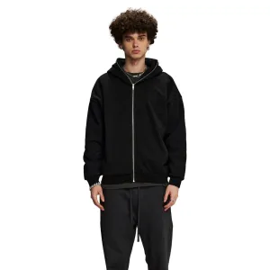 Solid Color Full Zip Hoodie