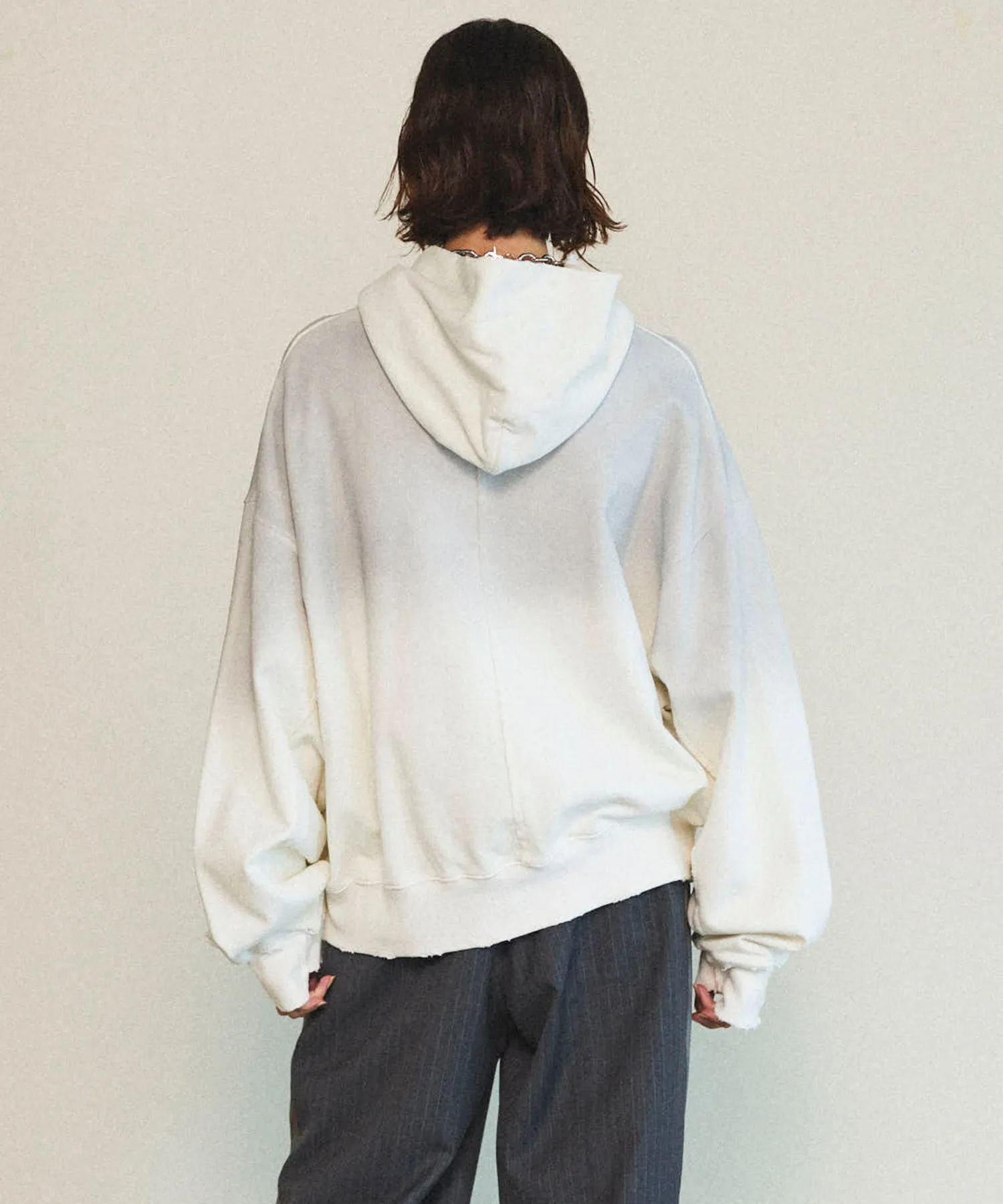 Spray Processing Oversized Hoodie