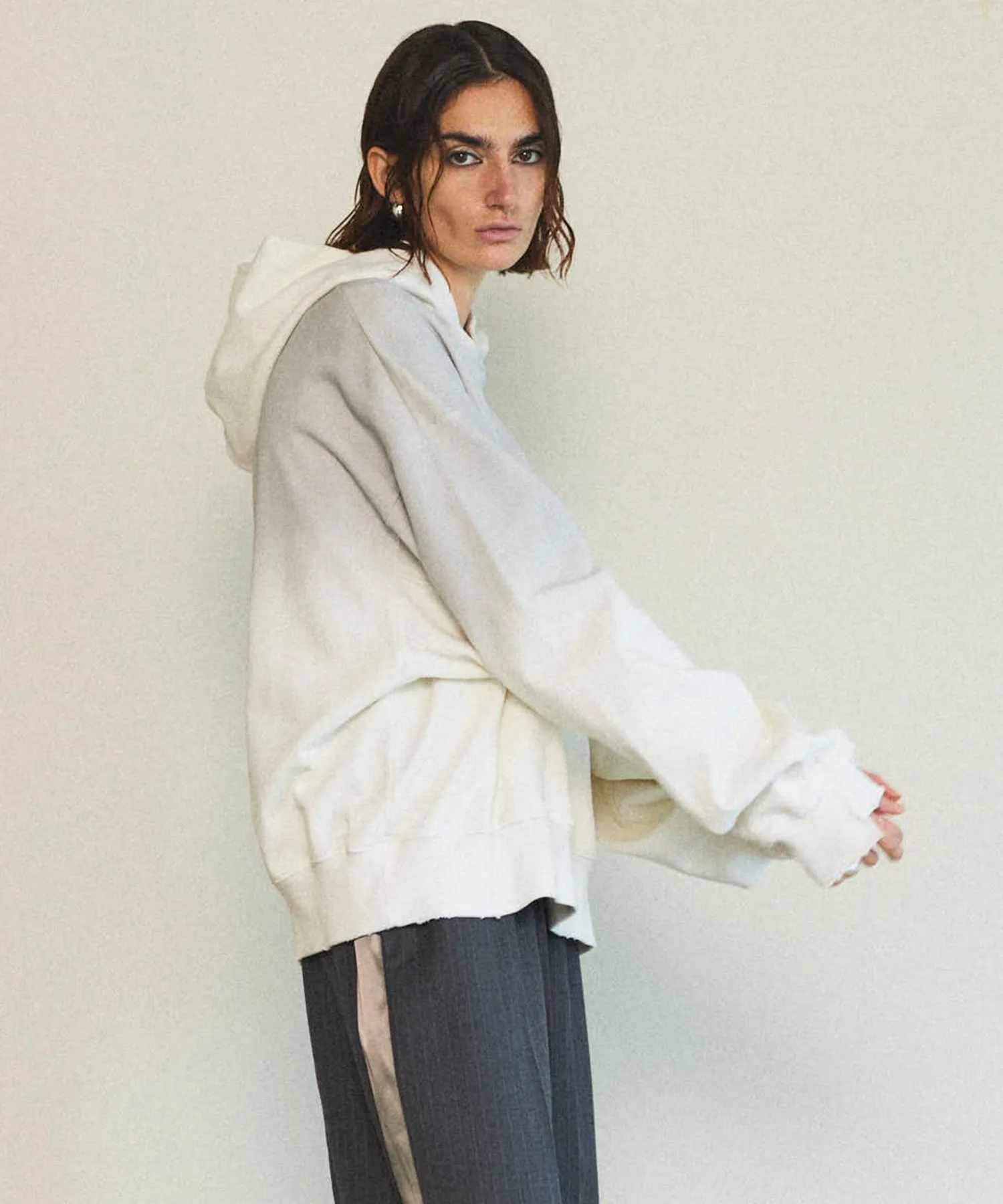 Spray Processing Oversized Hoodie