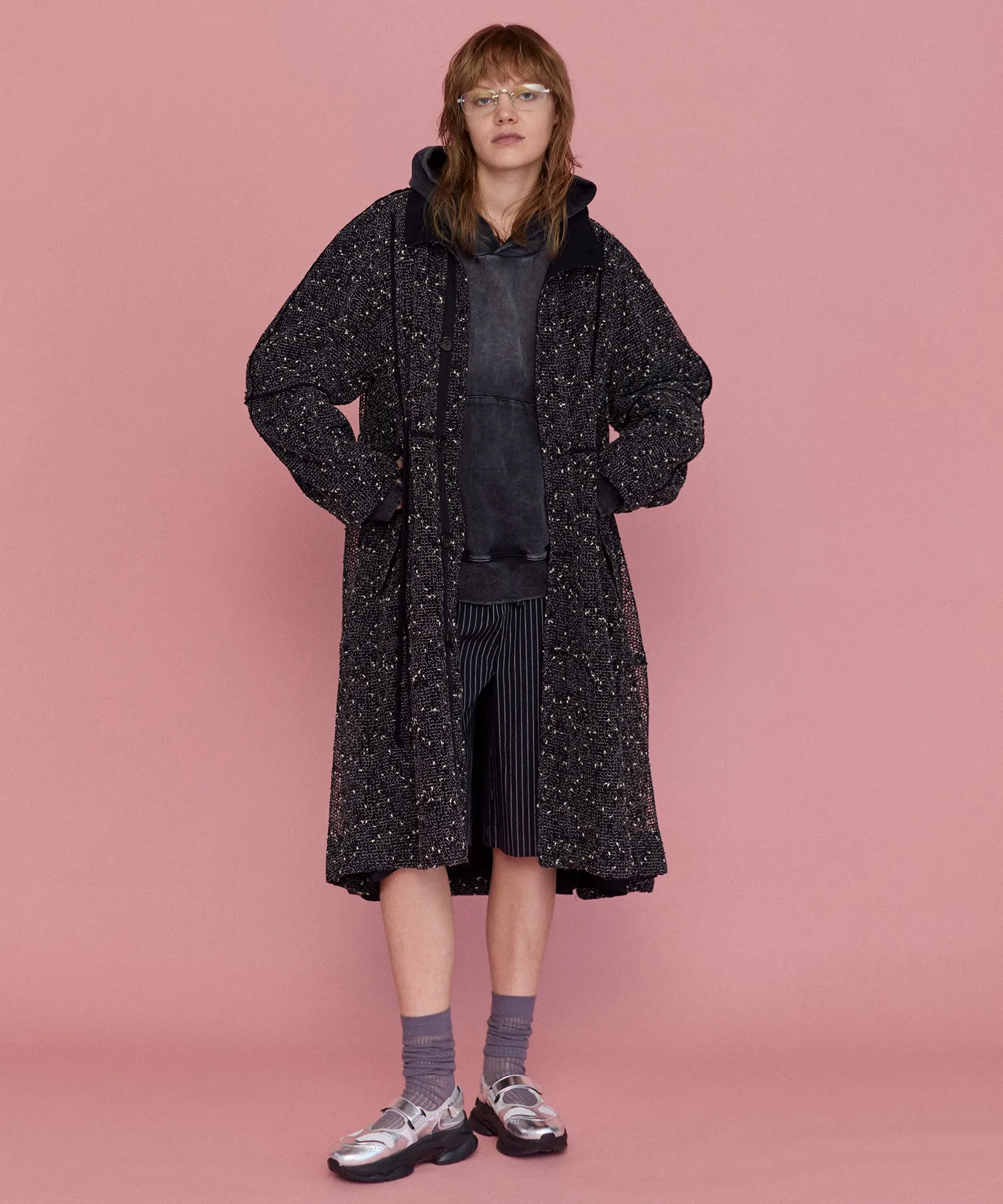Spray Processing Oversized Hoodie