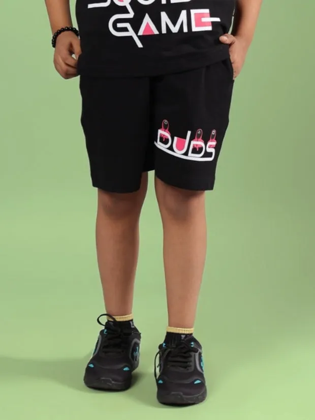 SQUID GAME SHORTS FOR BOYS & GIRLS (BLACK)