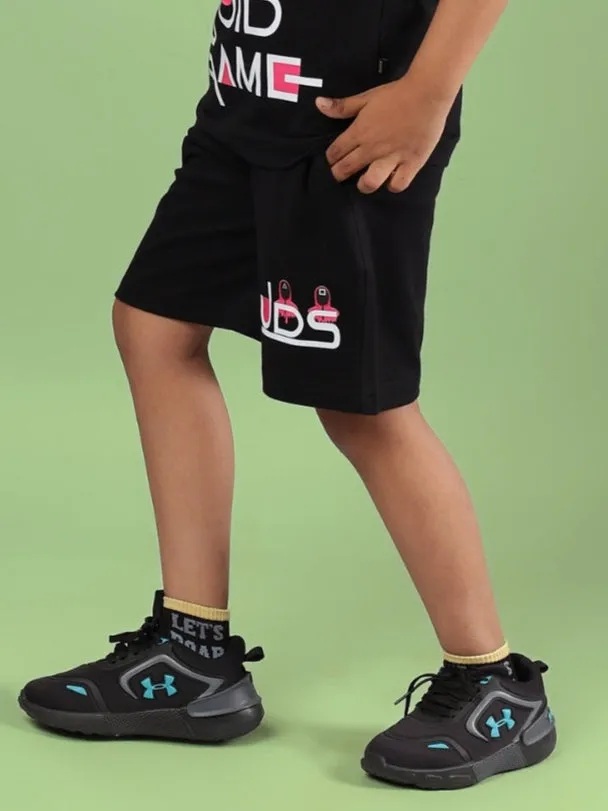 SQUID GAME SHORTS FOR BOYS & GIRLS (BLACK)
