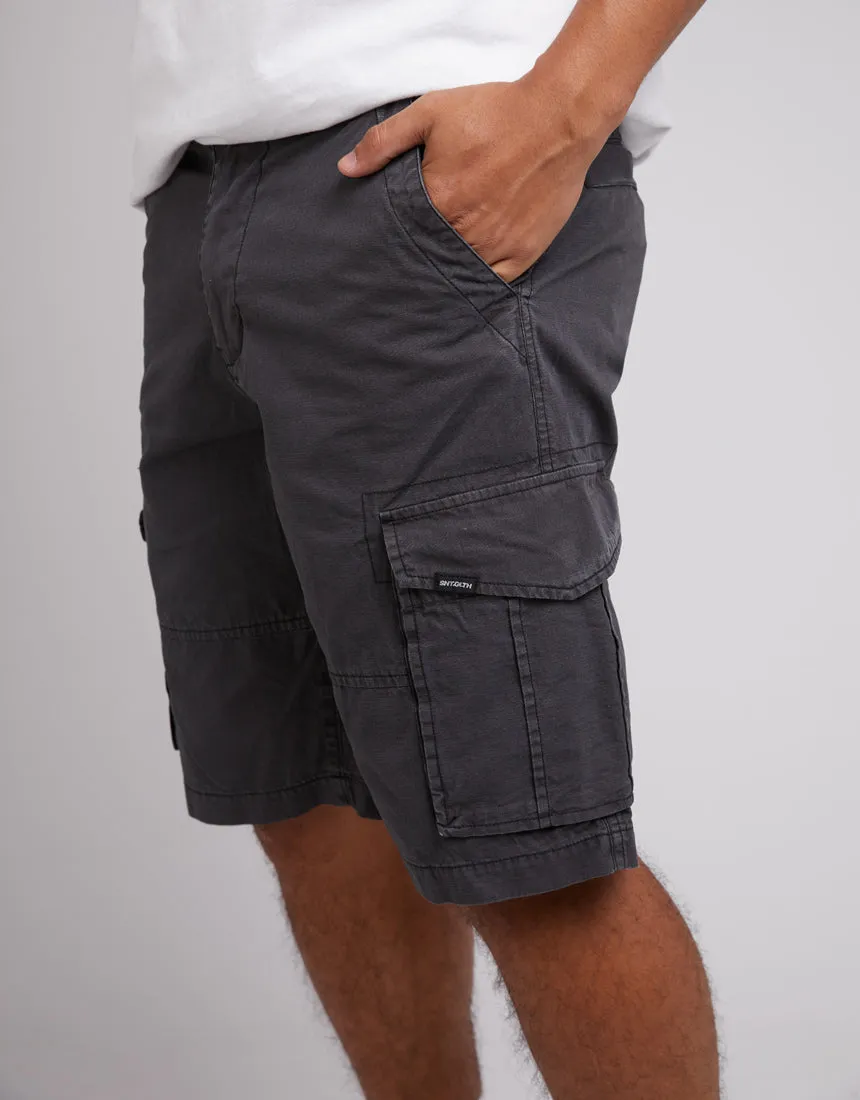 ST GOLIATH ISKRA CARGO SHORT WASHED BLACK