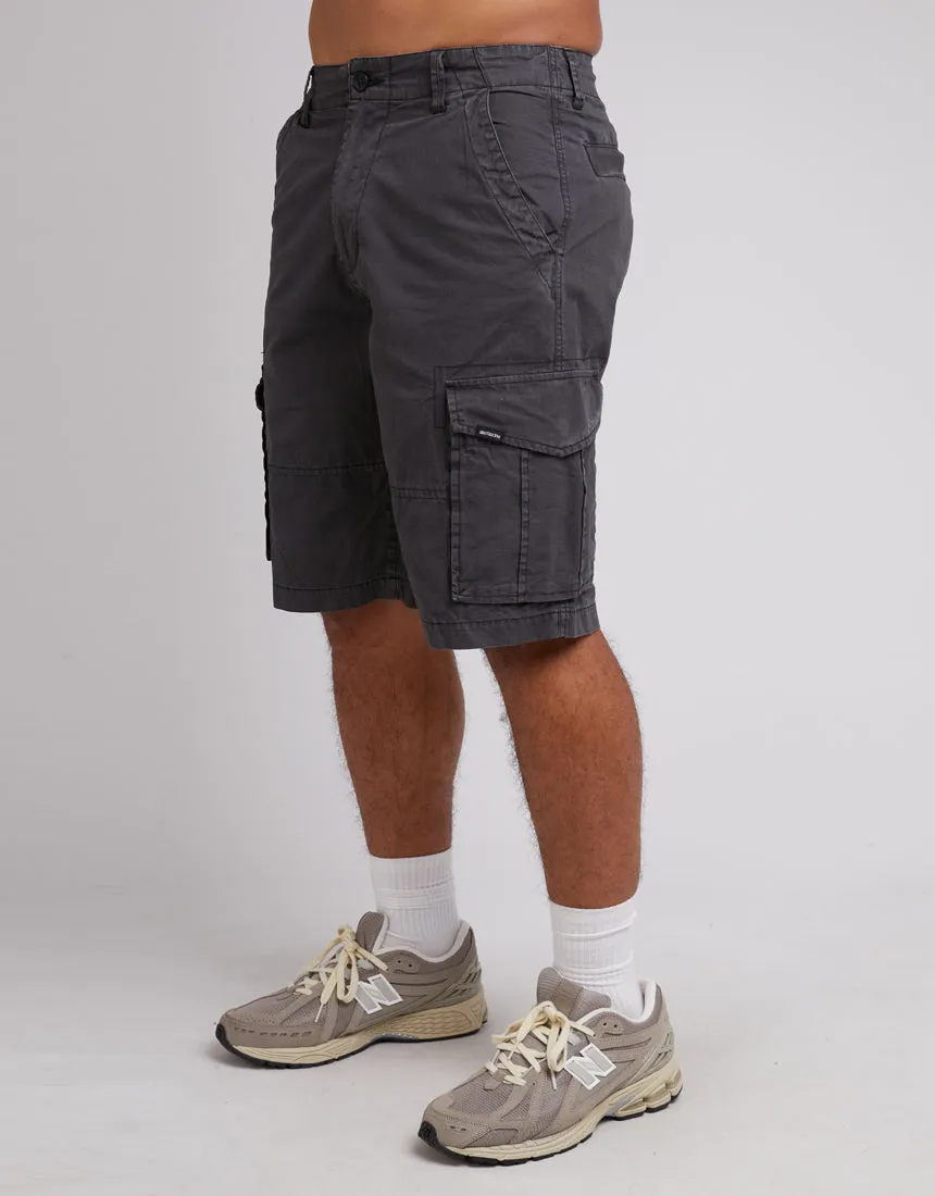 ST GOLIATH ISKRA CARGO SHORT WASHED BLACK