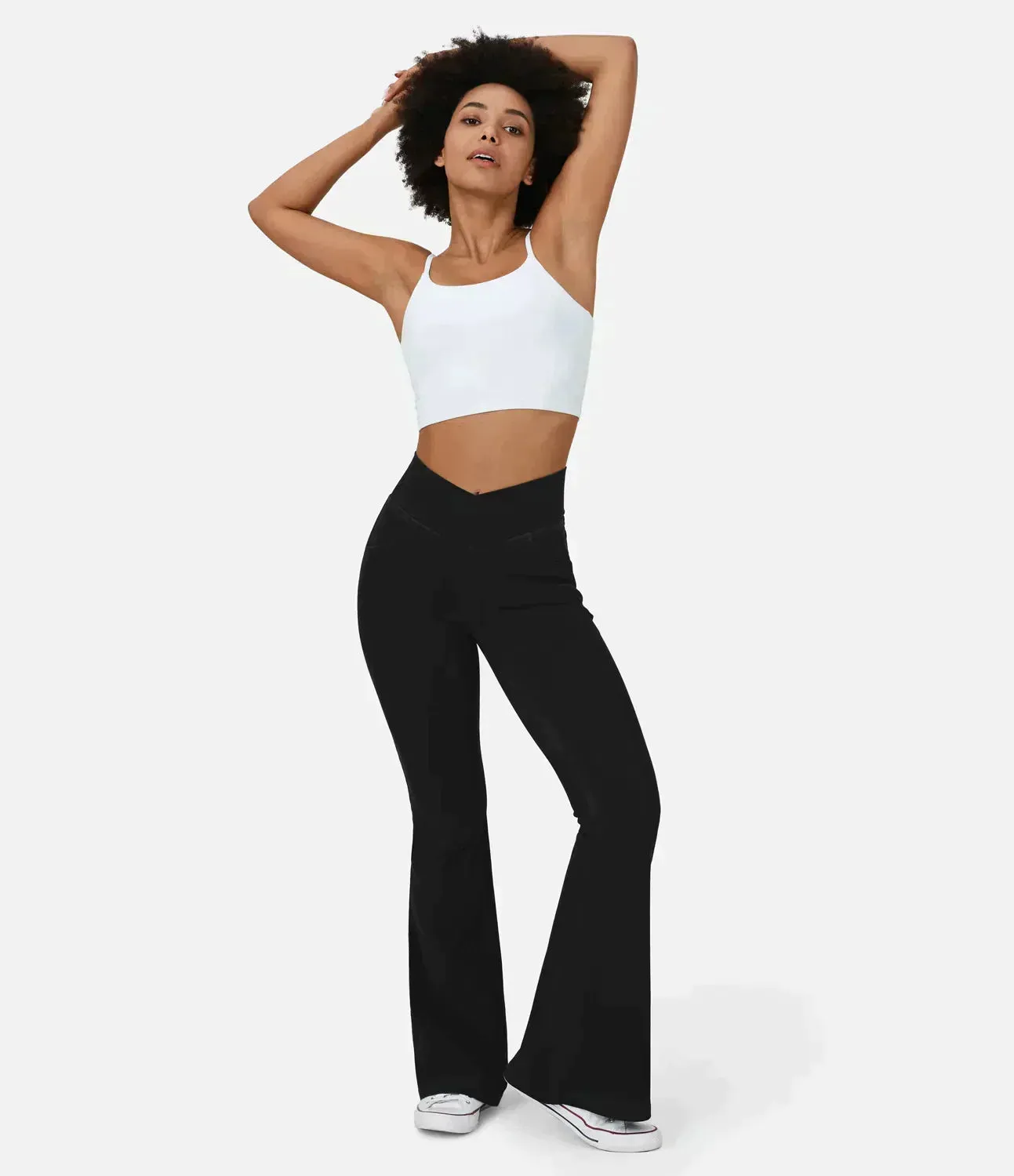 Stilvolle Bootcut-Jeans für Damen - Rosa