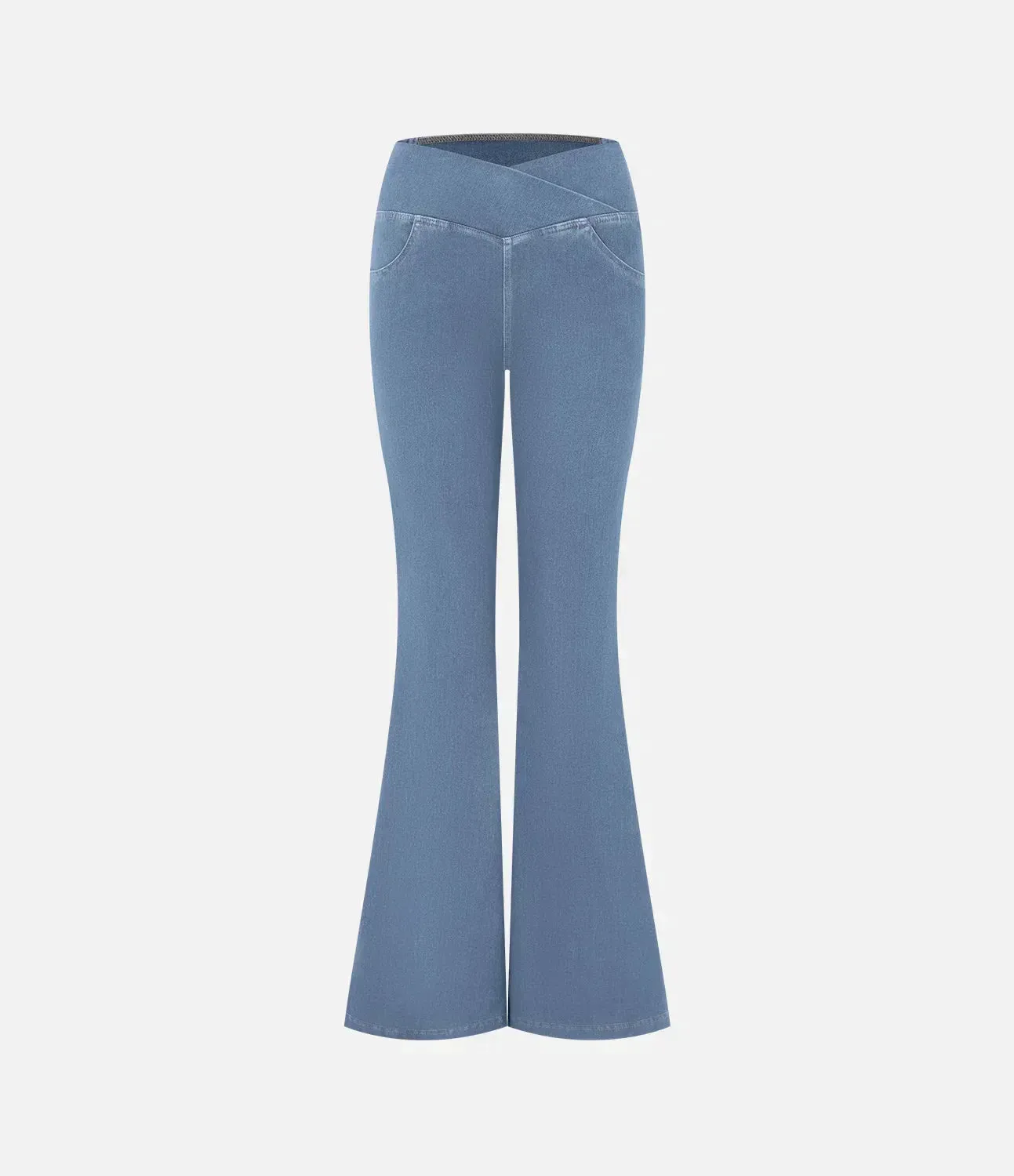 Stilvolle Bootcut-Jeans für Damen - Rosa