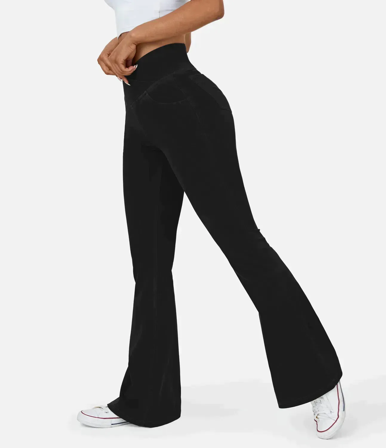 Stilvolle Bootcut-Jeans für Damen - Rosa
