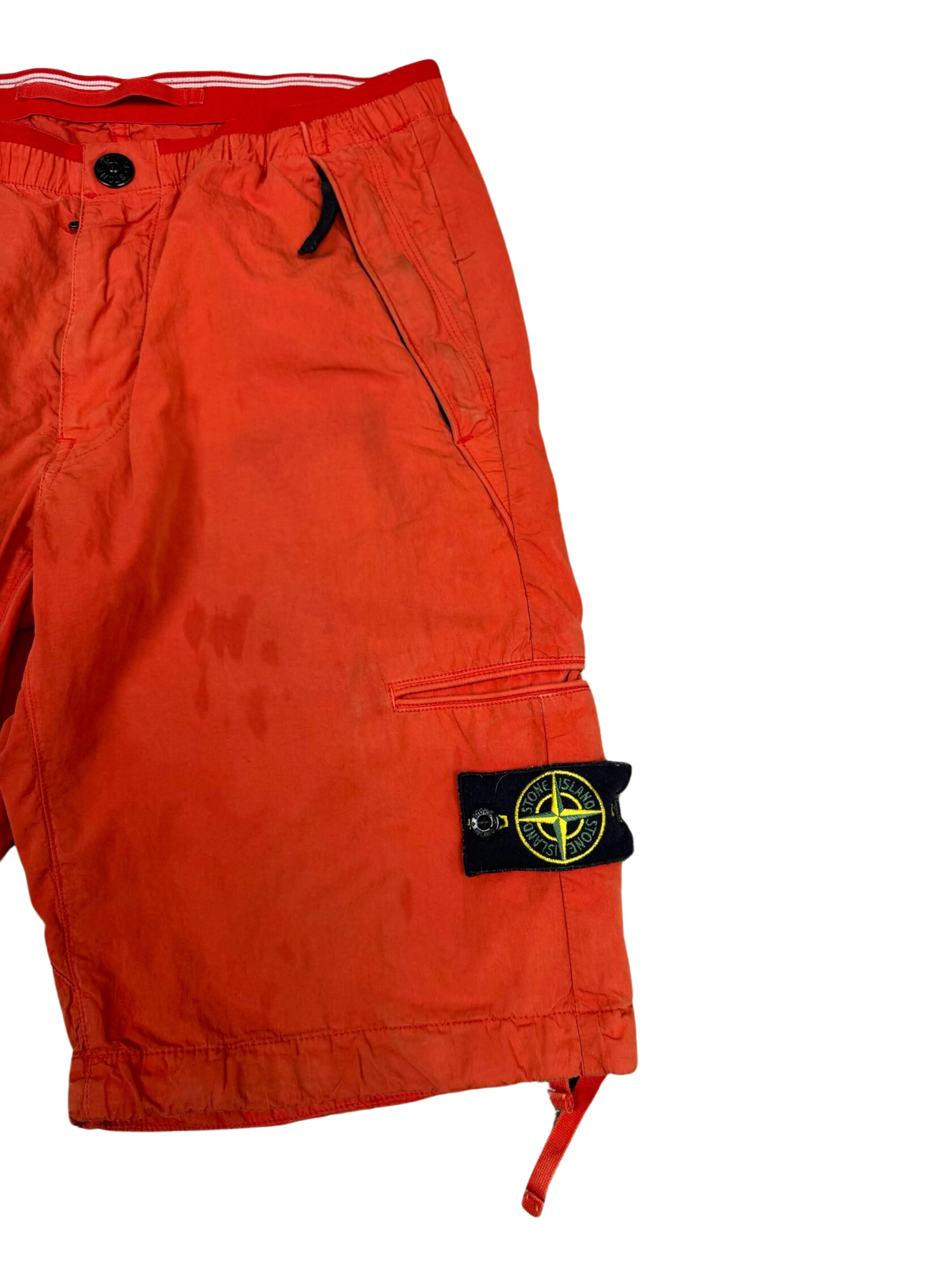Stone Island Cargo Shorts - Orange