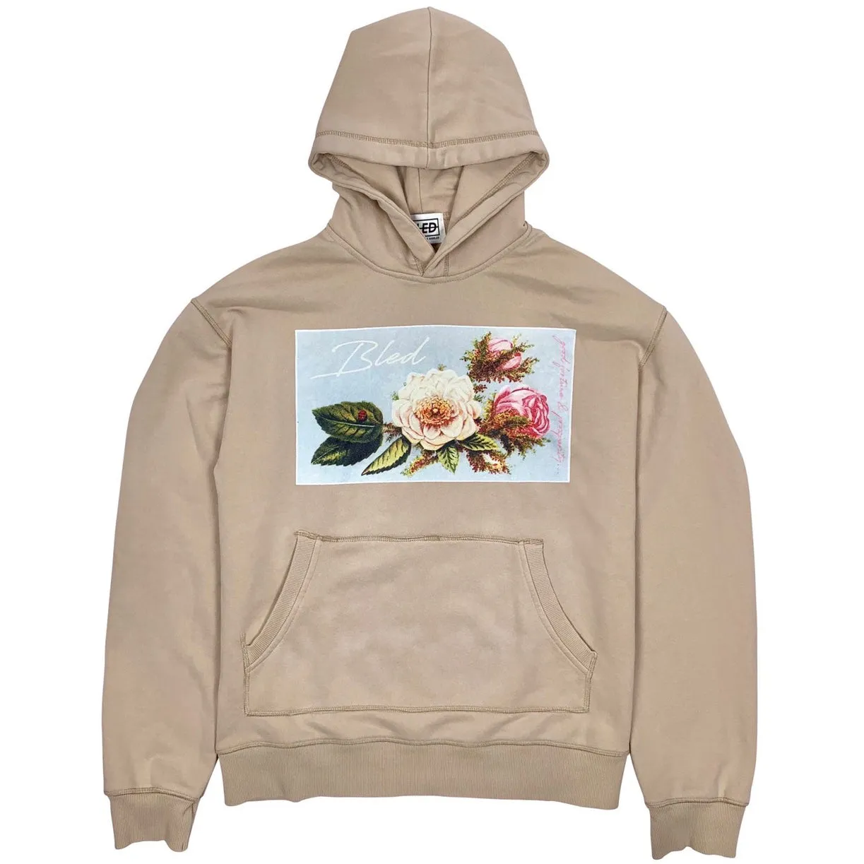 Stonewashed Good Fortune & Prosperity Hoodie - Nude Beige