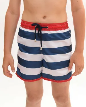 Stripe Combi Boys Board Short