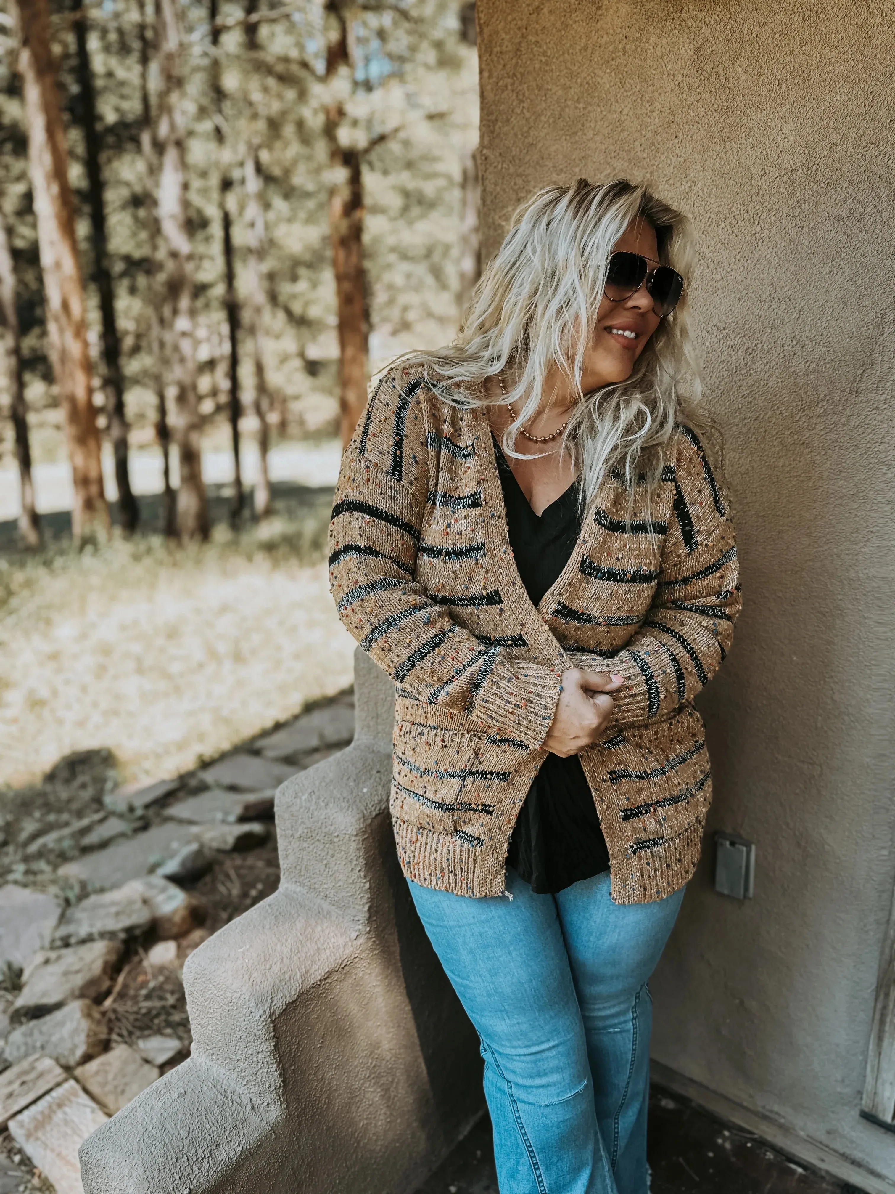 Stripe Miley Dot Cardigan In Assorted Colors