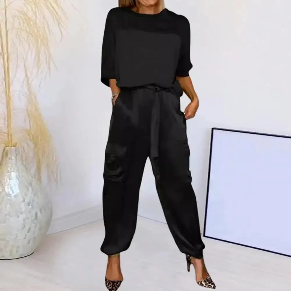 Style Satin Cargo Pants