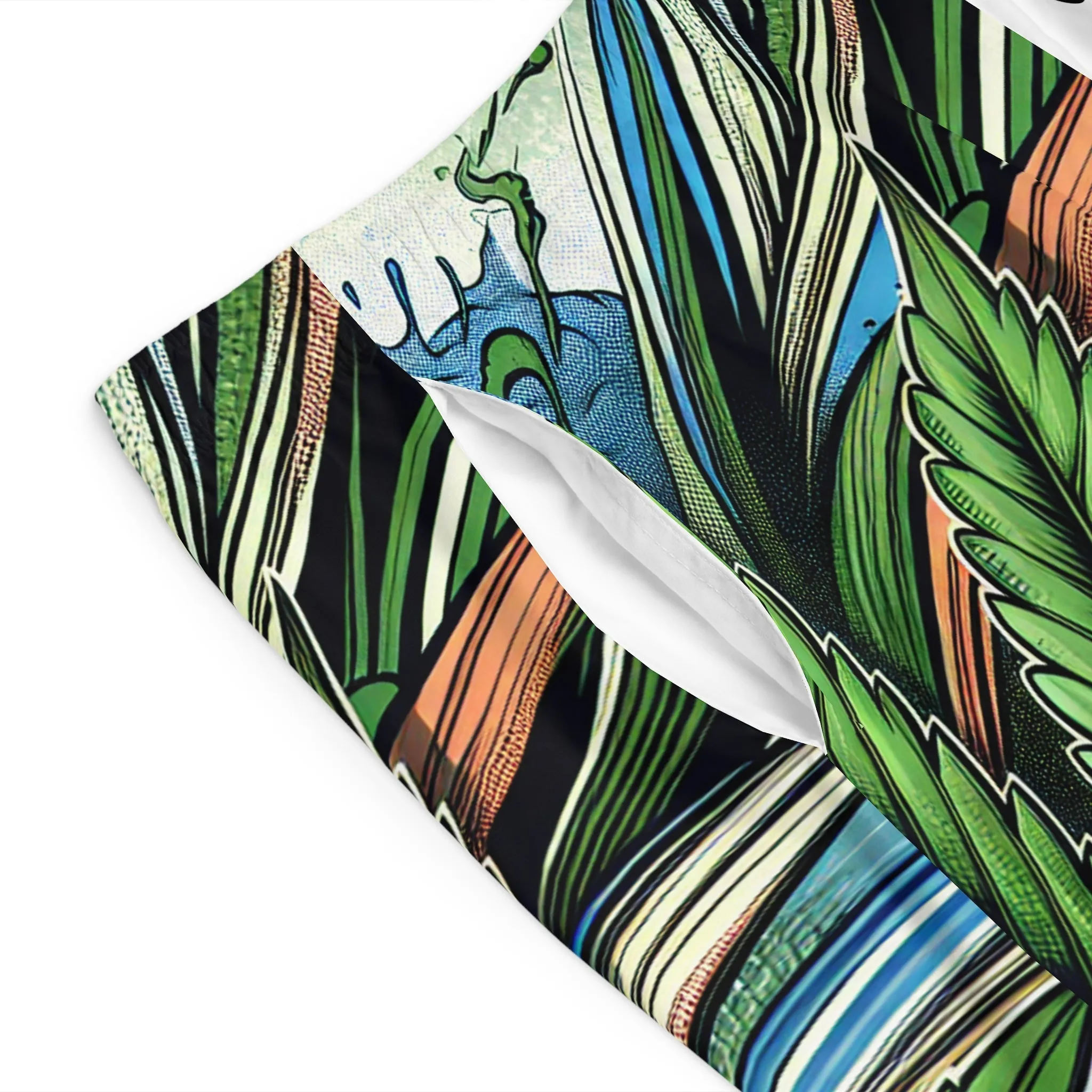 Summer Leaf Mens Shorts