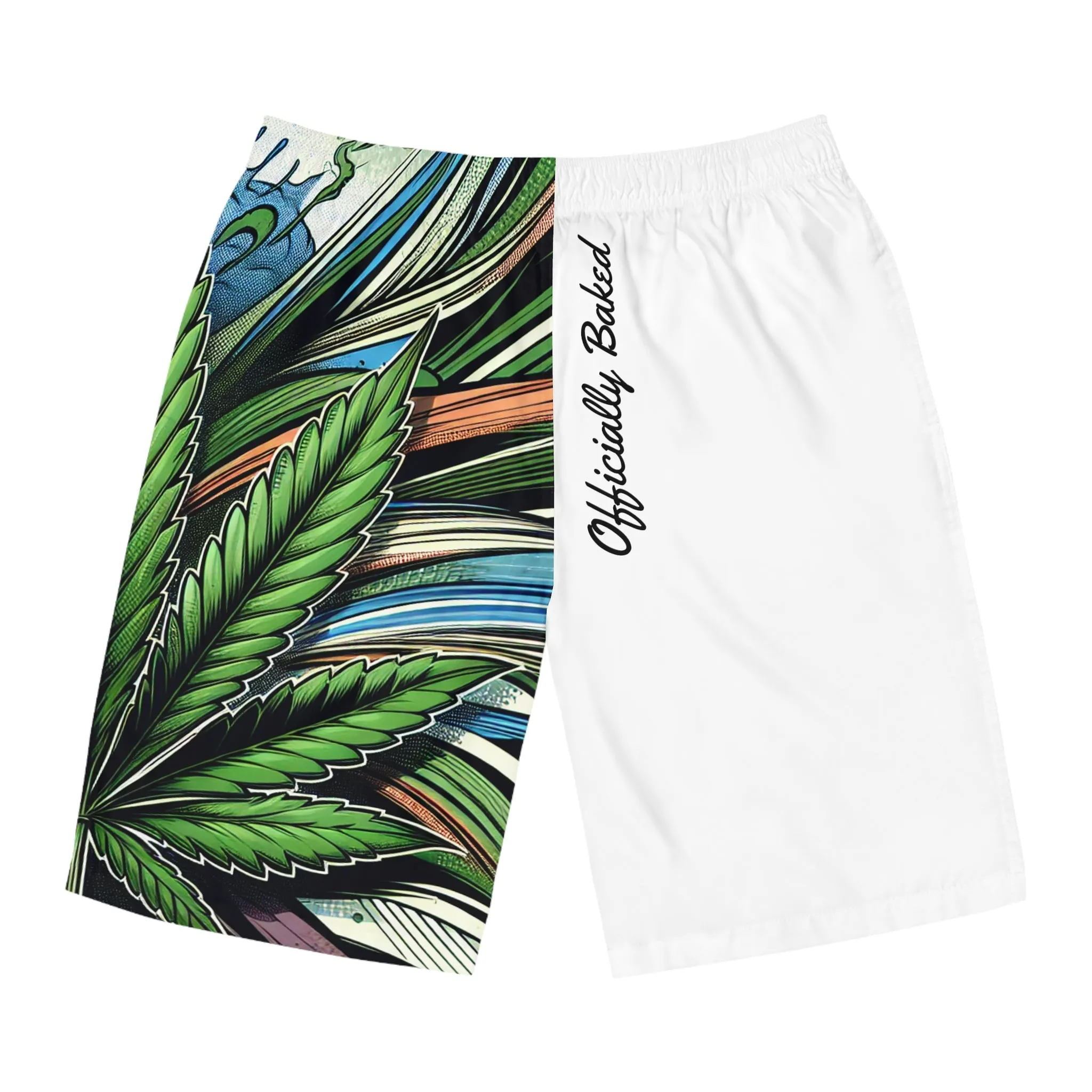 Summer Leaf Mens Shorts