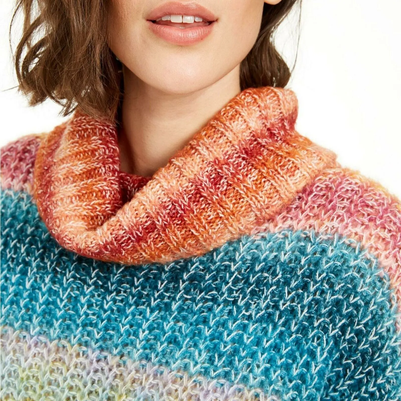 Sun   Moon Women's Slouchy Cowl Neck Sweater