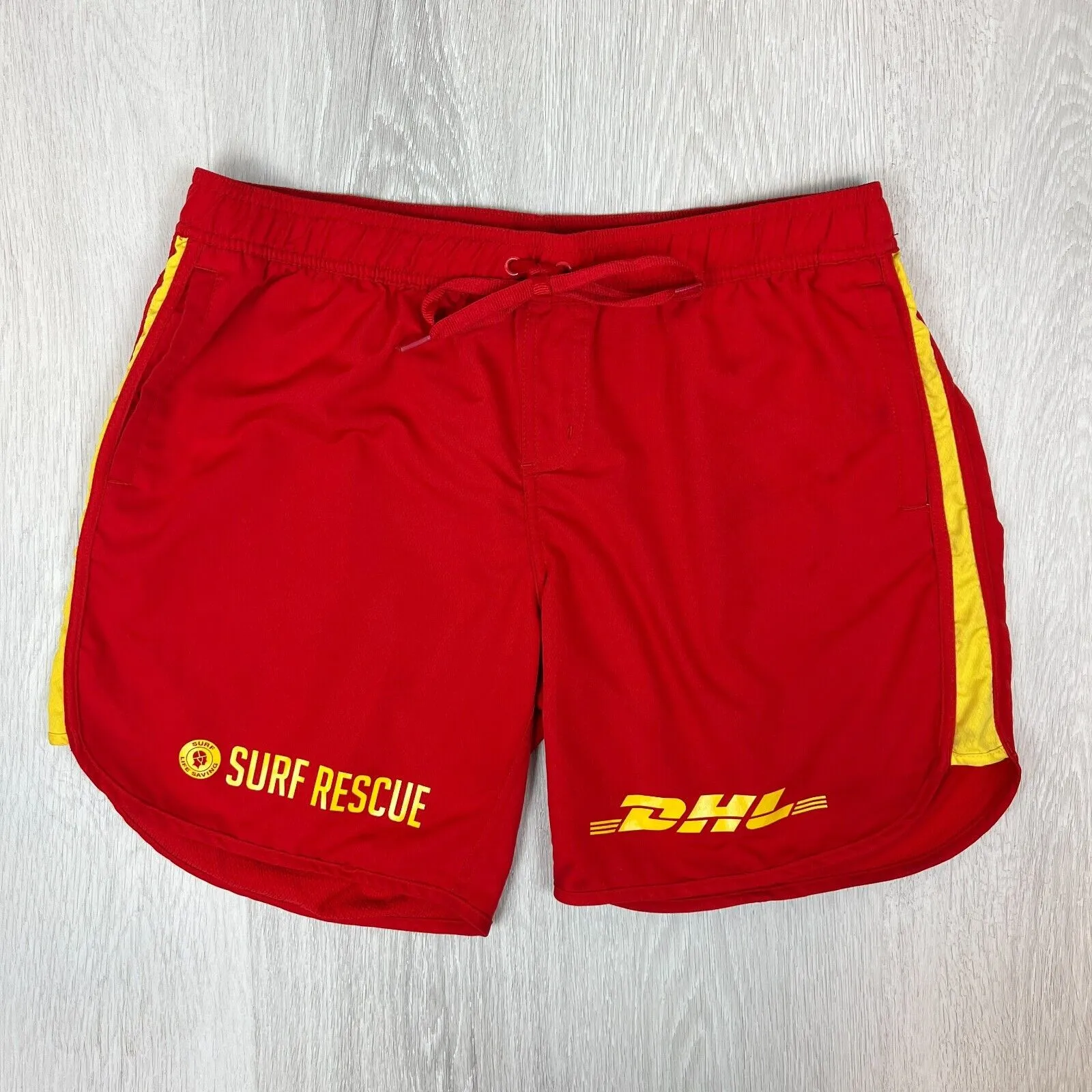 Surf Life Saving Womens Red Swim Shorts Board Shorts Size 12 approx
