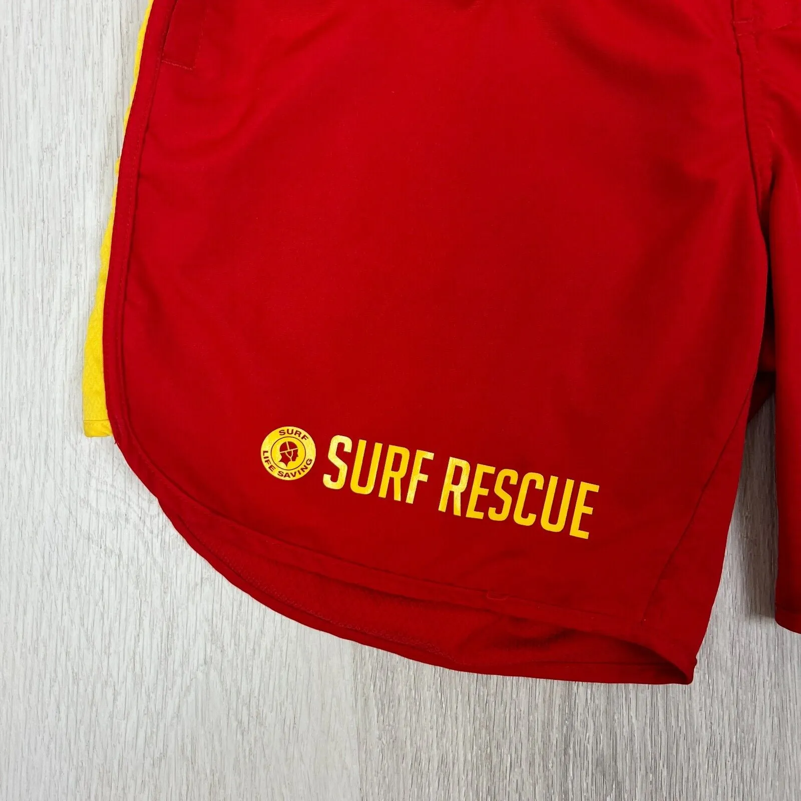 Surf Life Saving Womens Red Swim Shorts Board Shorts Size 12 approx