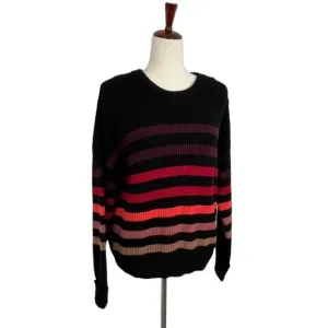 Tahari Long Sleeve Crew Neck Fall Sweater. Multi Color. Size Small P. #593 NWT